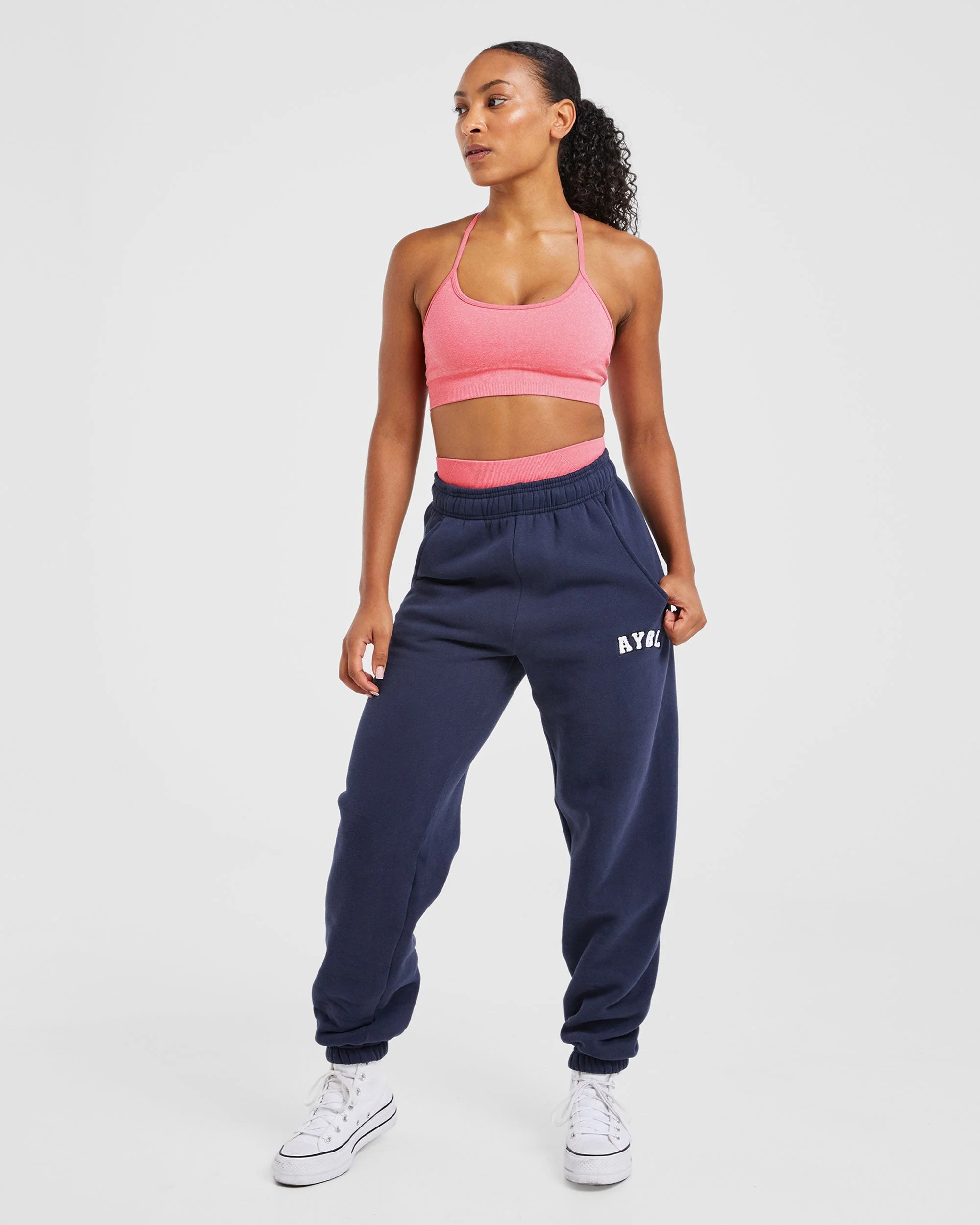 Empower Seamless Sports Bra - Pink Marl - Image 8