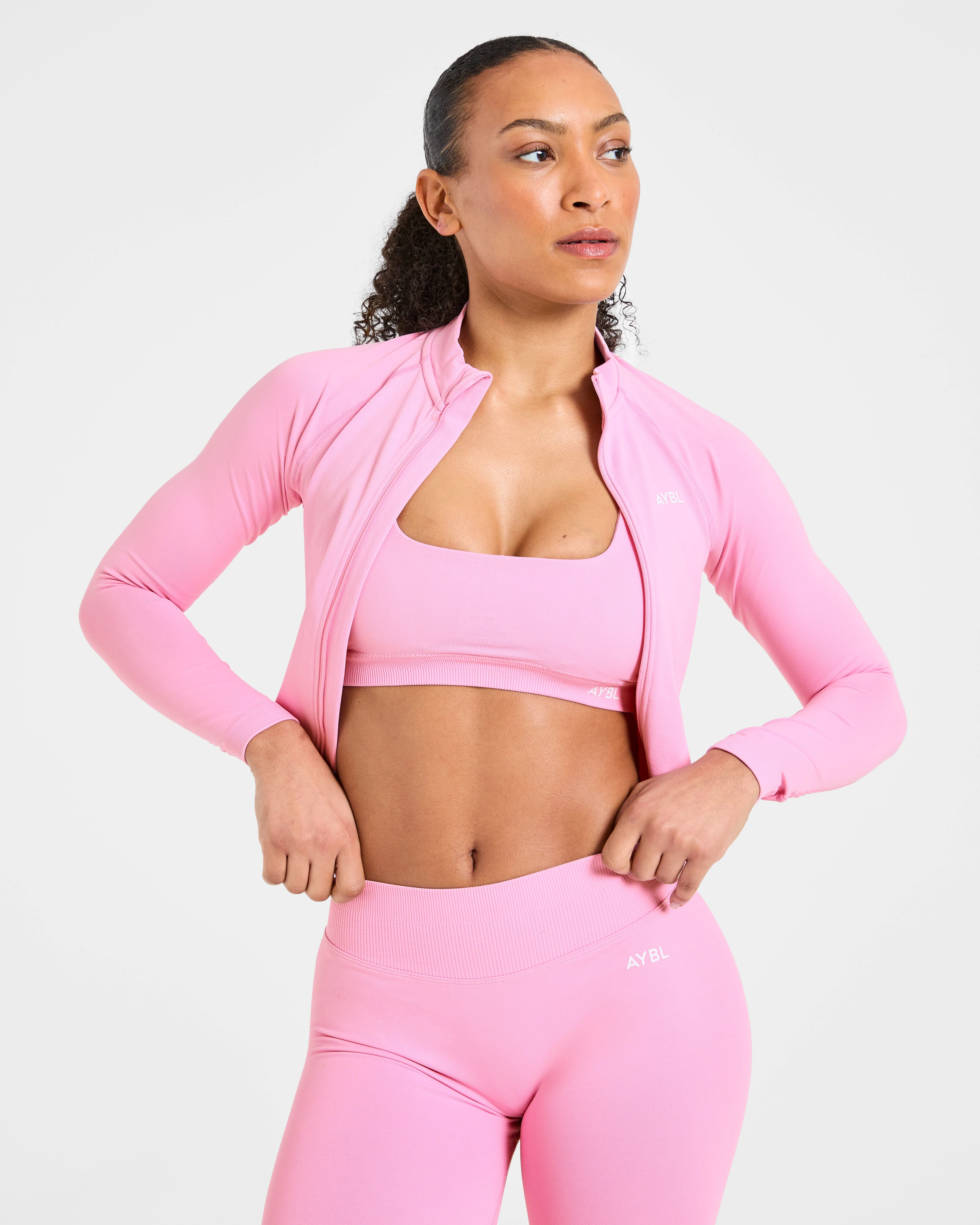 Enhance Seamless Jacket - Sugar Pink - Image 7