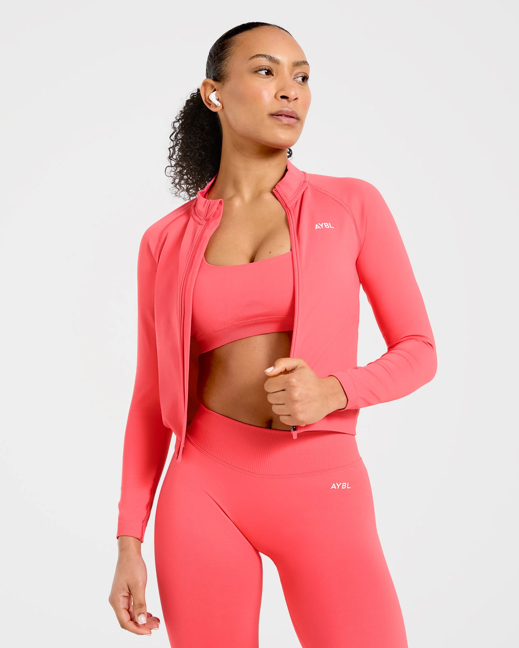 Enhance Seamless Jacket - Summer Coral - Image 8
