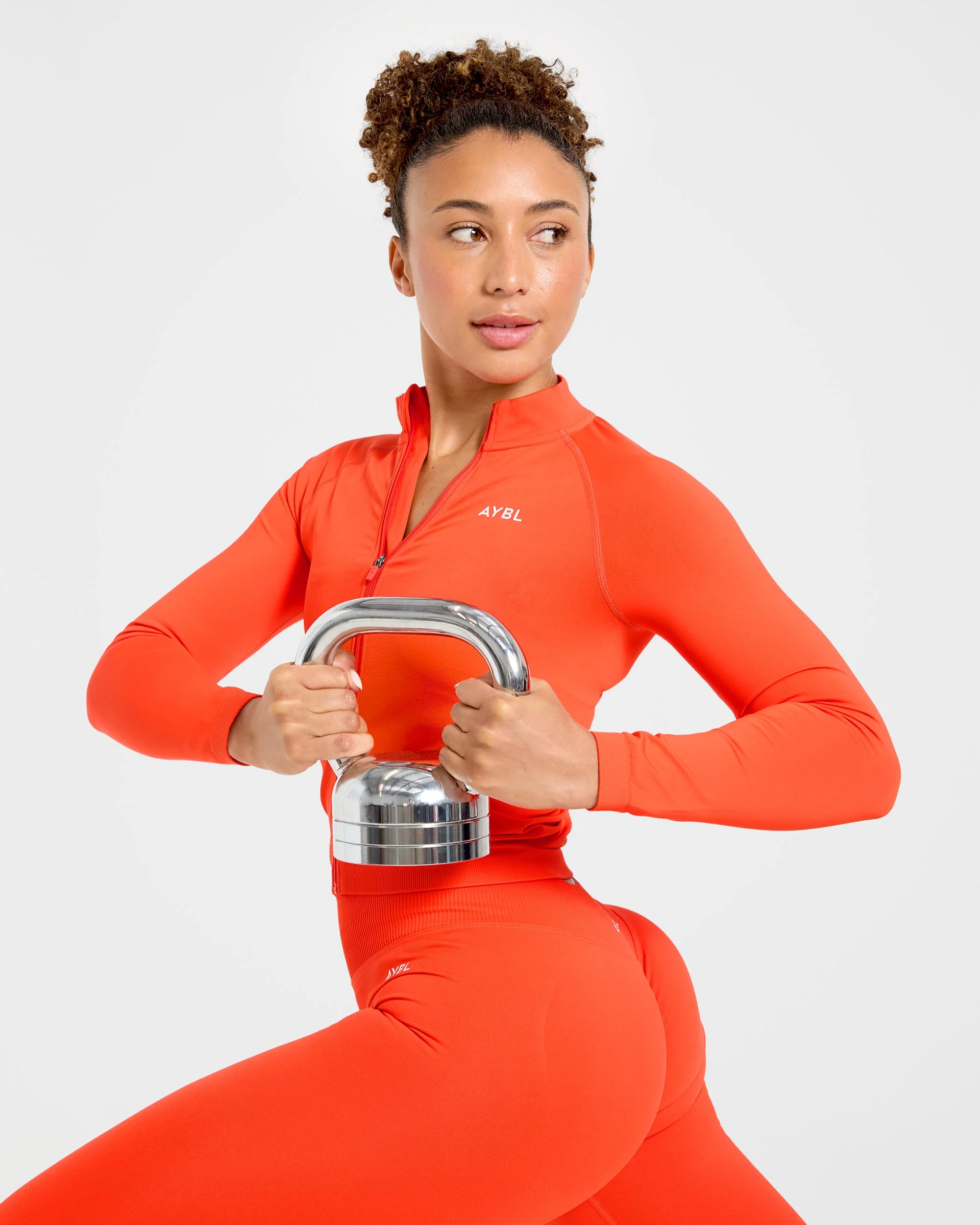 Enhance Seamless Jacket - Summer Orange - Image 8
