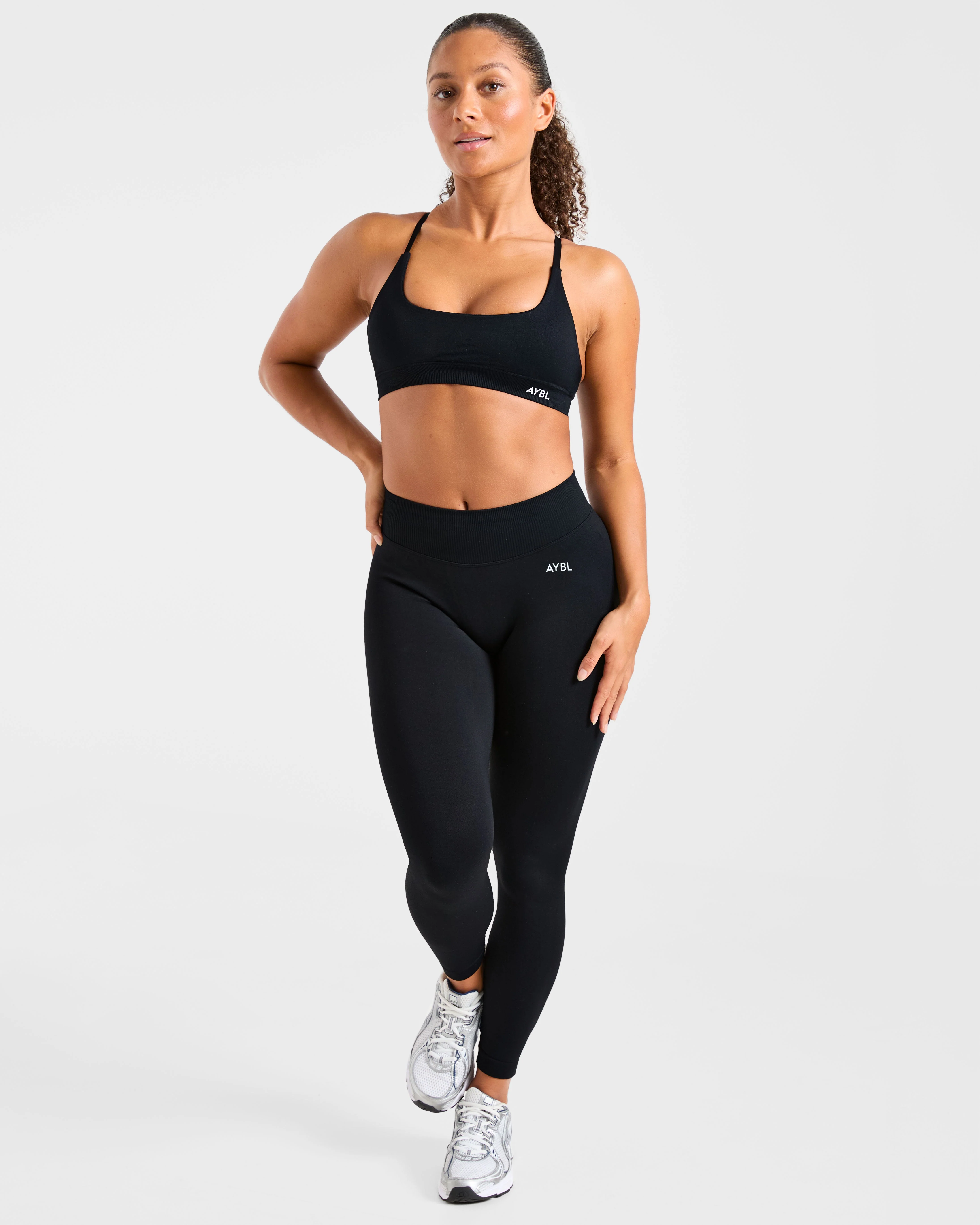 Enhance Seamless Leggings - Black - Image 7
