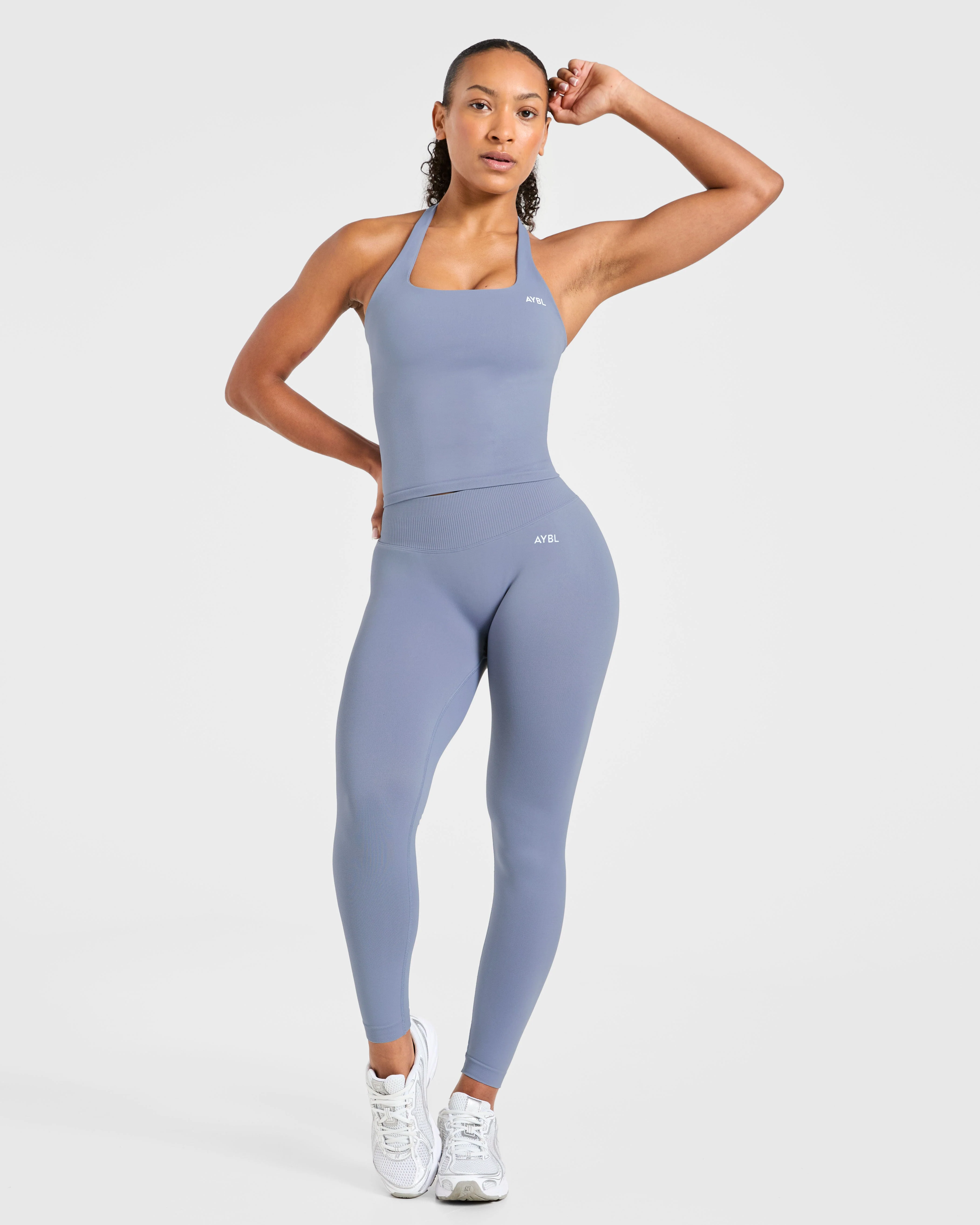 Enhance Seamless Leggings - Slate Blue - Image 7