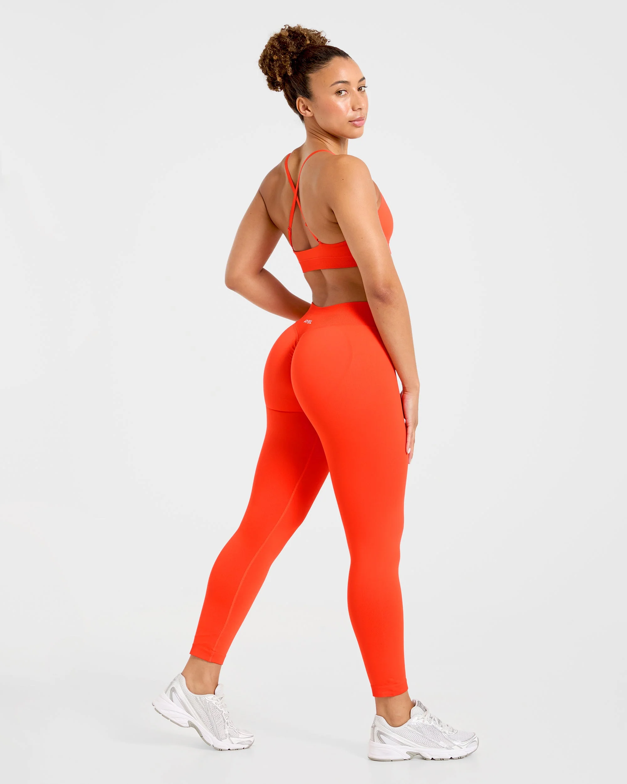 Enhance Seamless Leggings - Summer Orange - Image 4