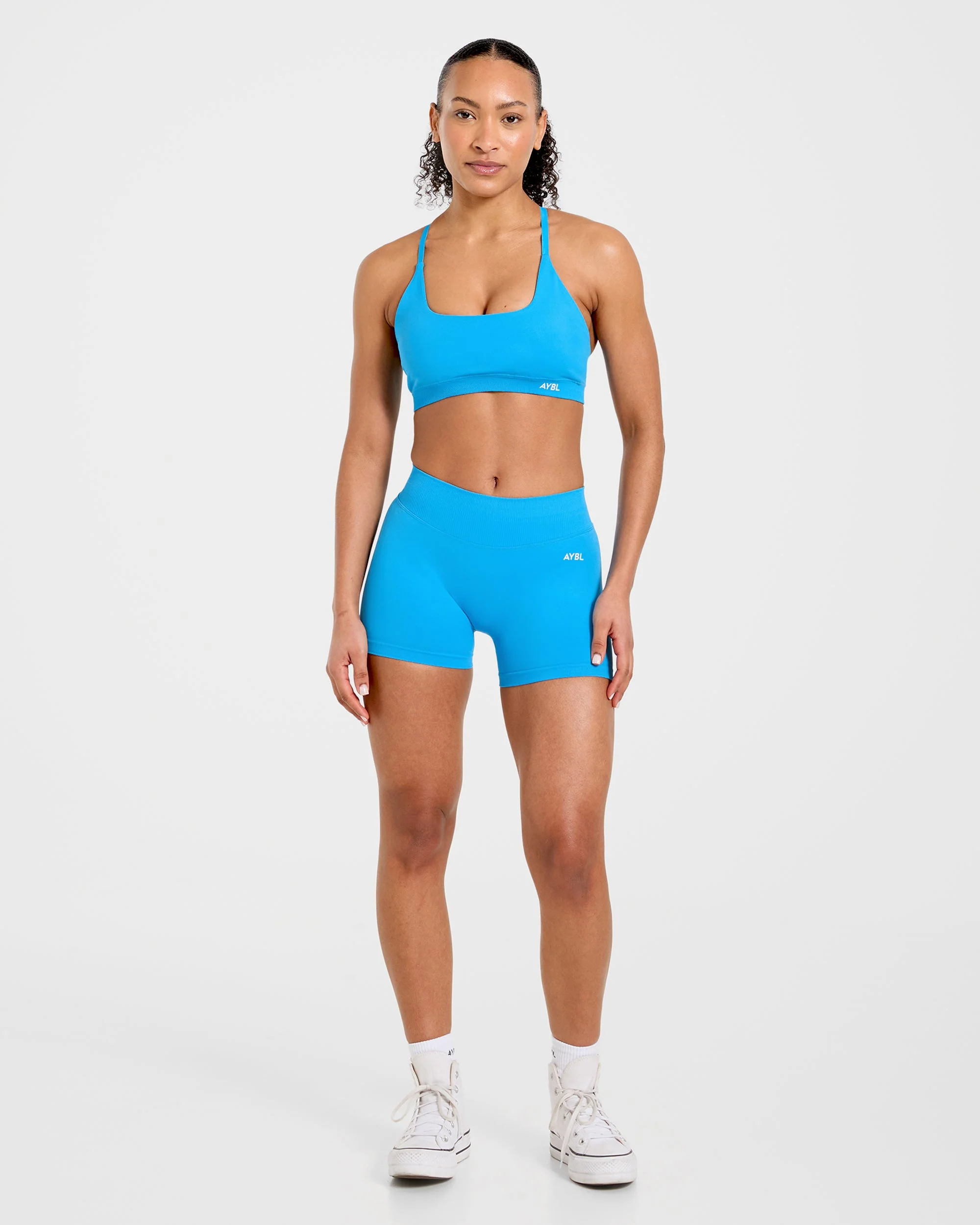 Enhance Seamless Sports Bra - Summer Cobalt - Image 3