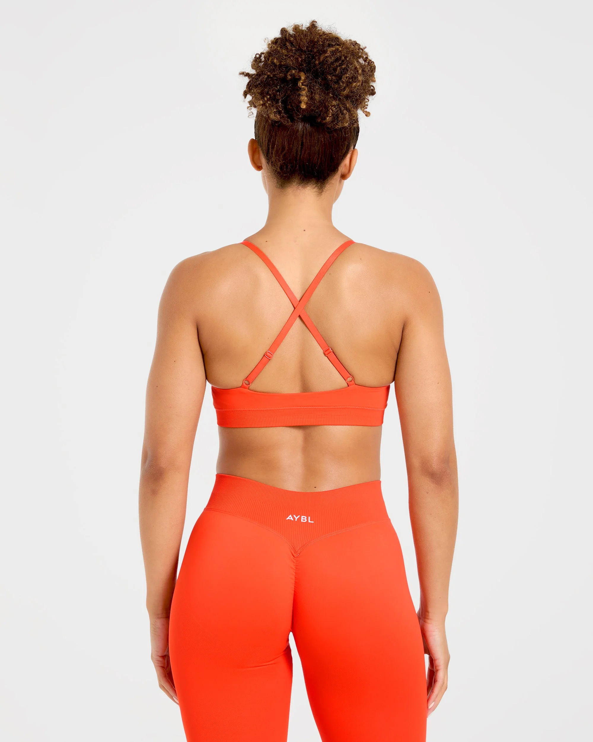 Enhance Seamless Sports Bra - Summer Orange - Image 2