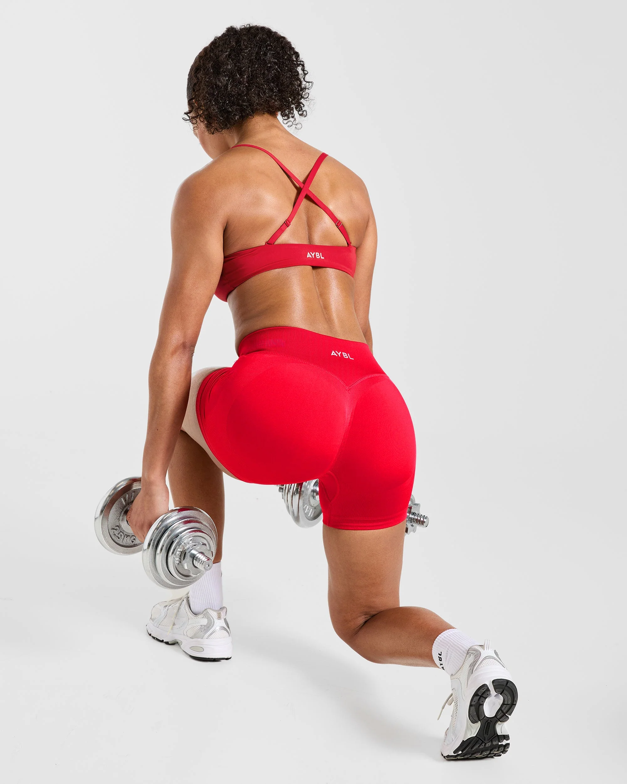 Essential Bandeau Sports Bra - Raspberry - Image 8