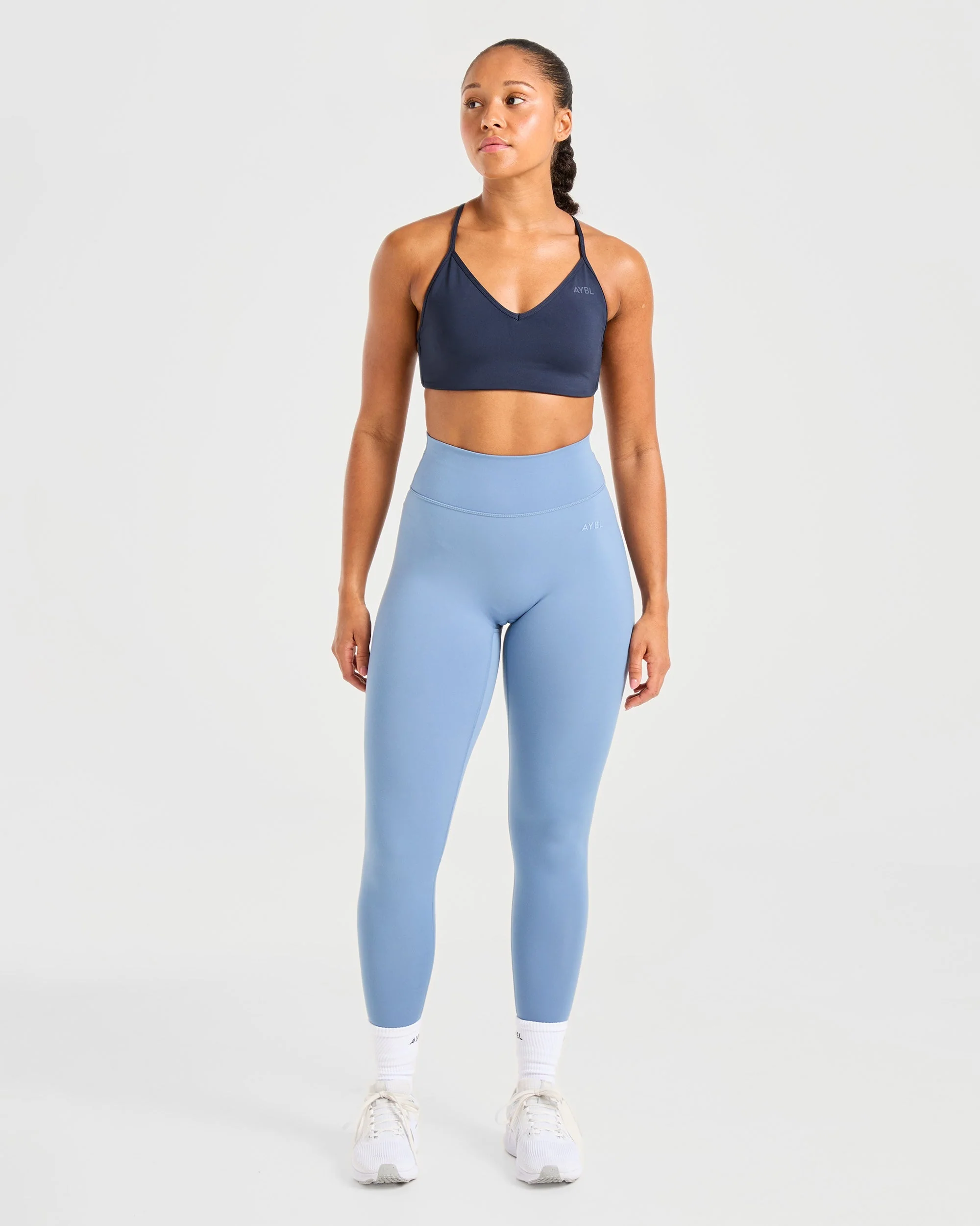 Essential Crossback Sports Bra - Deep Navy - Image 3
