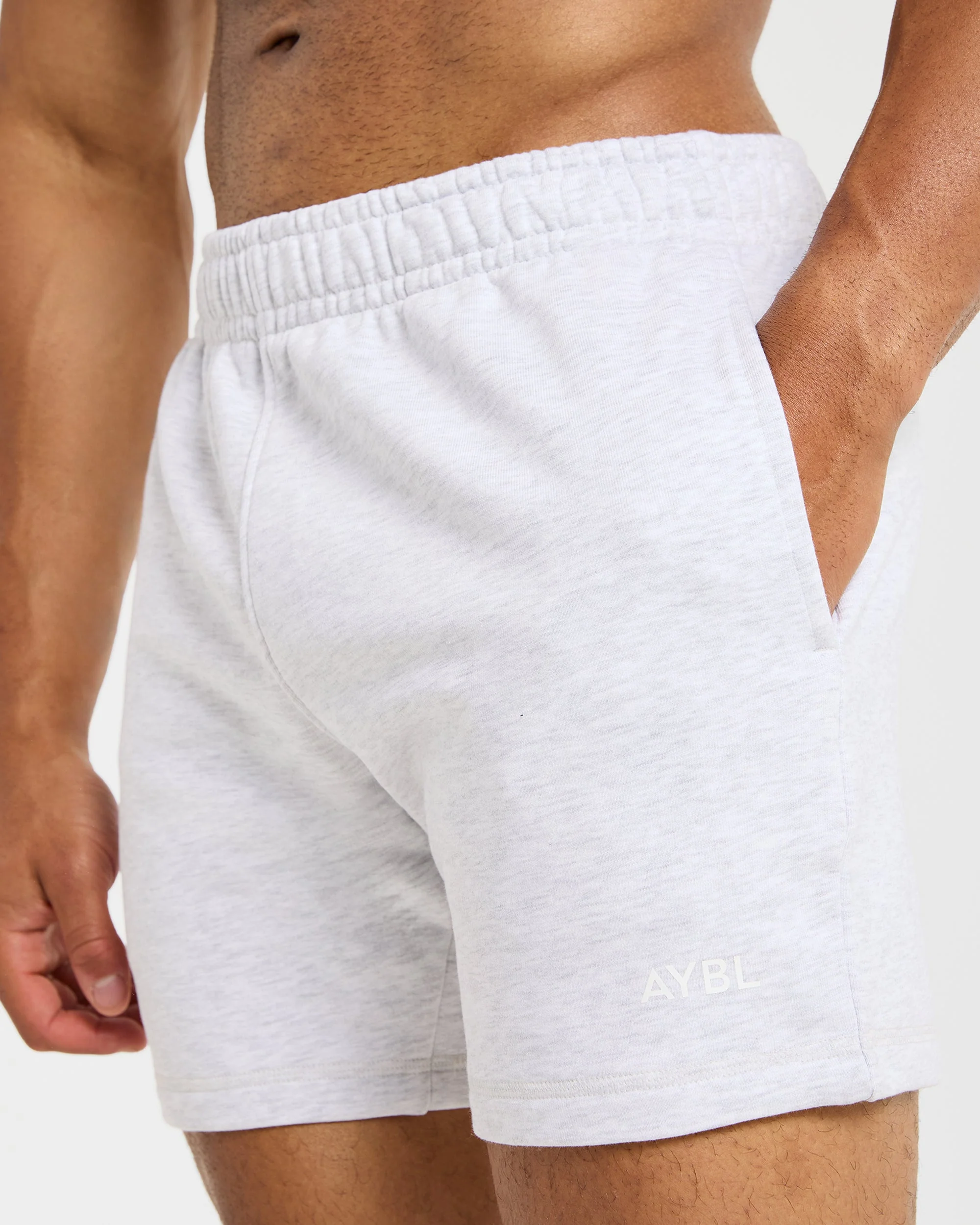 Essential Lightweight 5" Shorts - Grey Marl - Image 5