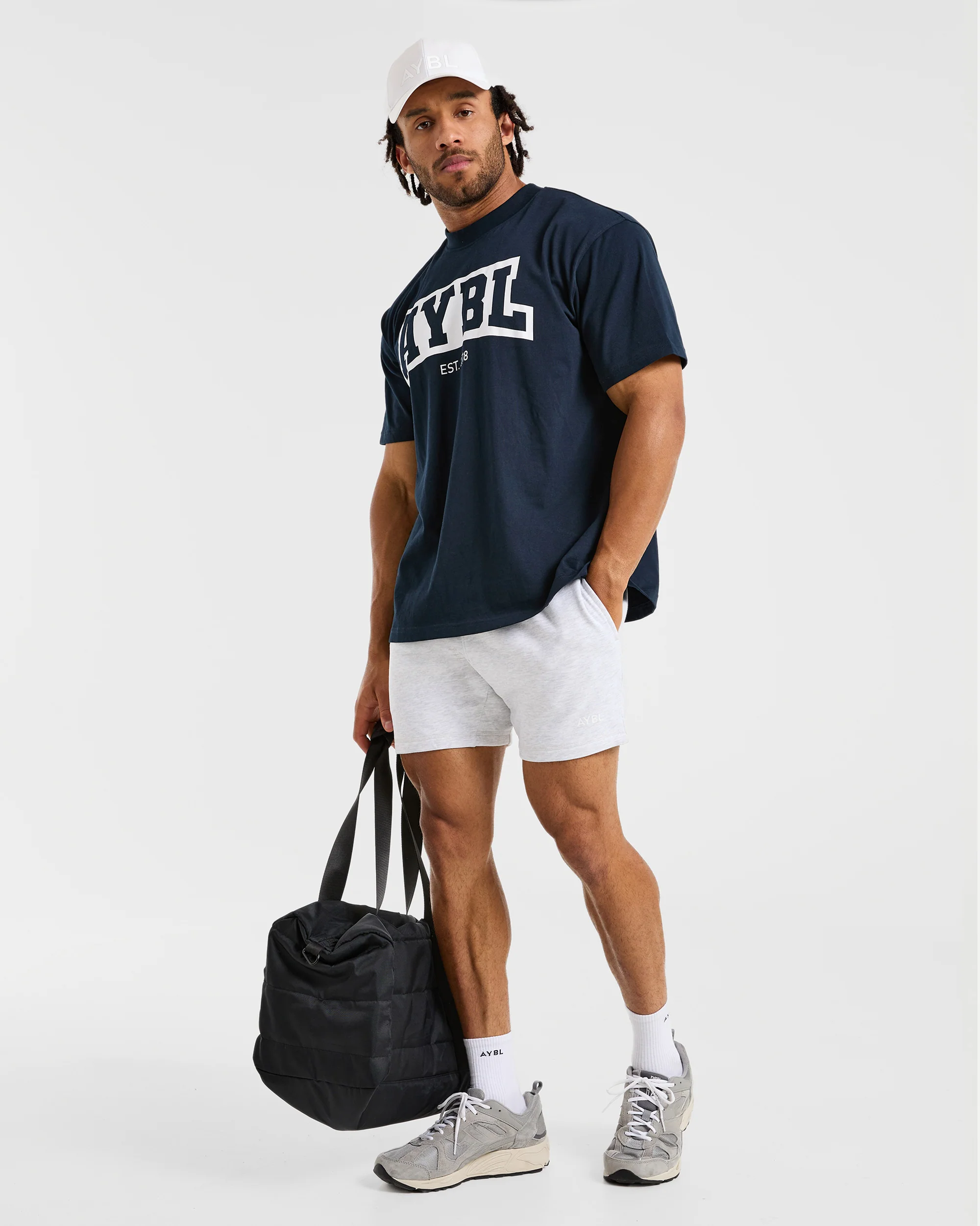 Essential Lightweight 5" Shorts - Grey Marl - Image 7