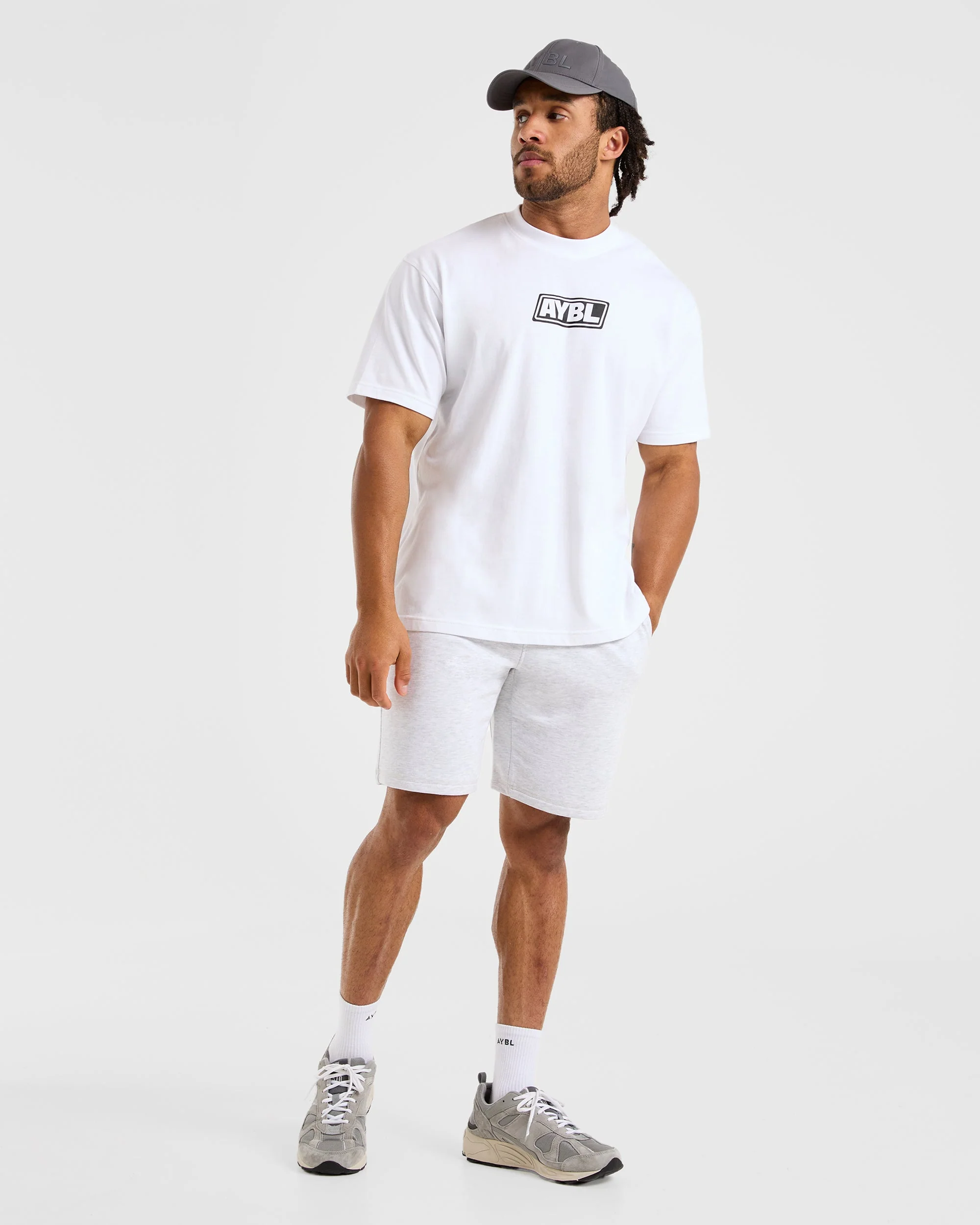 Essential Lightweight 7" Shorts - Grey Marl - Image 7