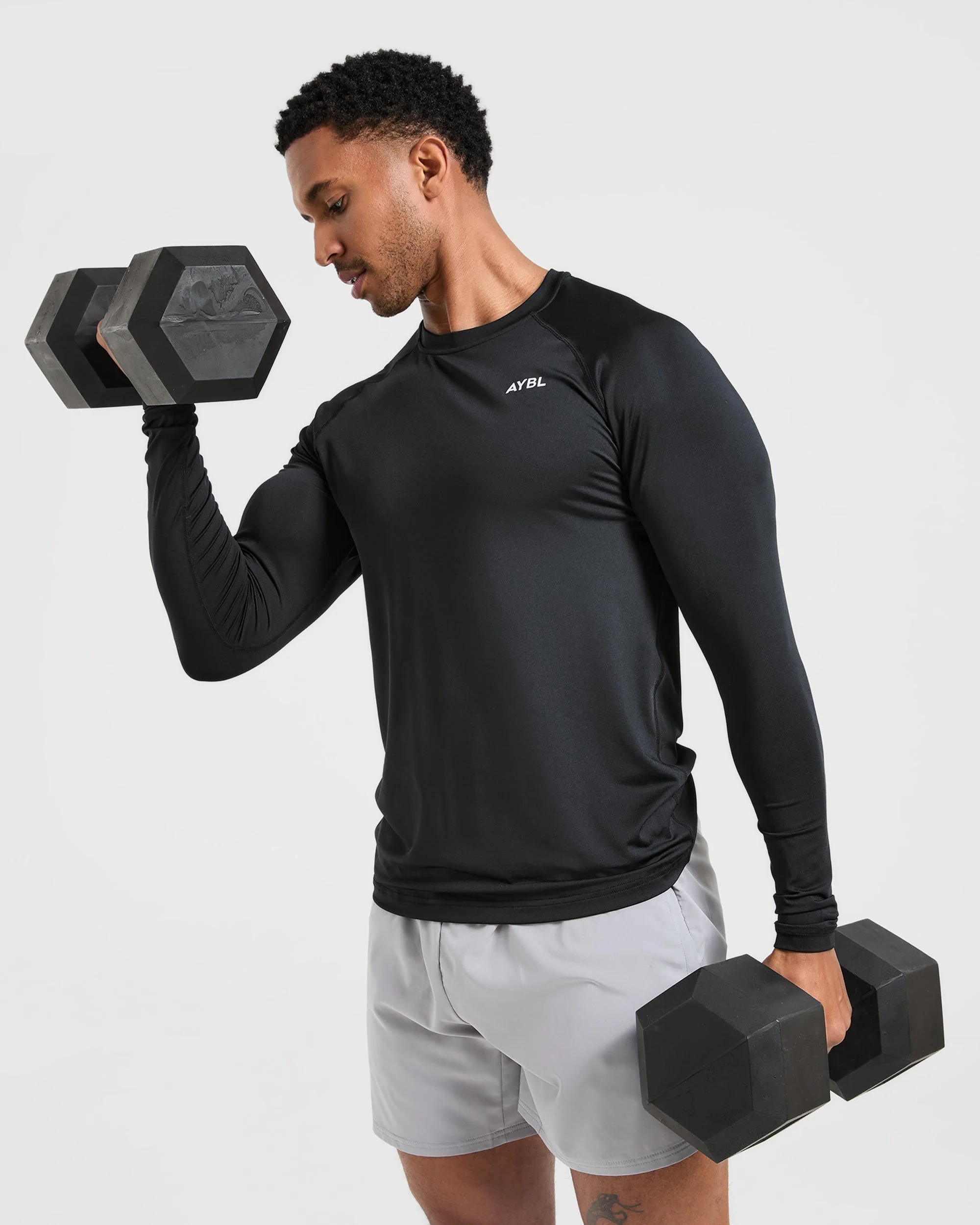 Essential Long Sleeve T Shirt - Black - Image 8