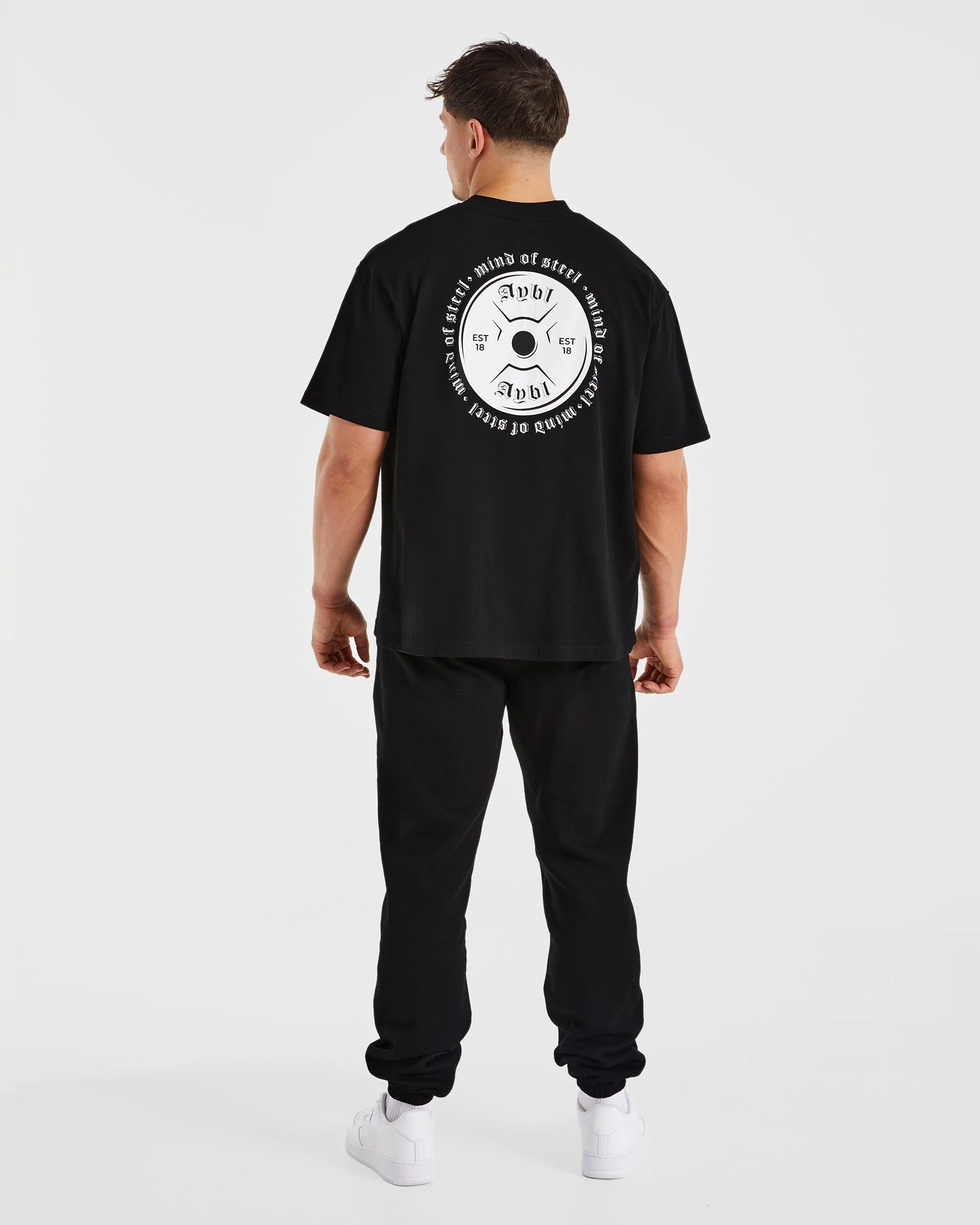 Essential Oversized Joggers - Black - Image 4
