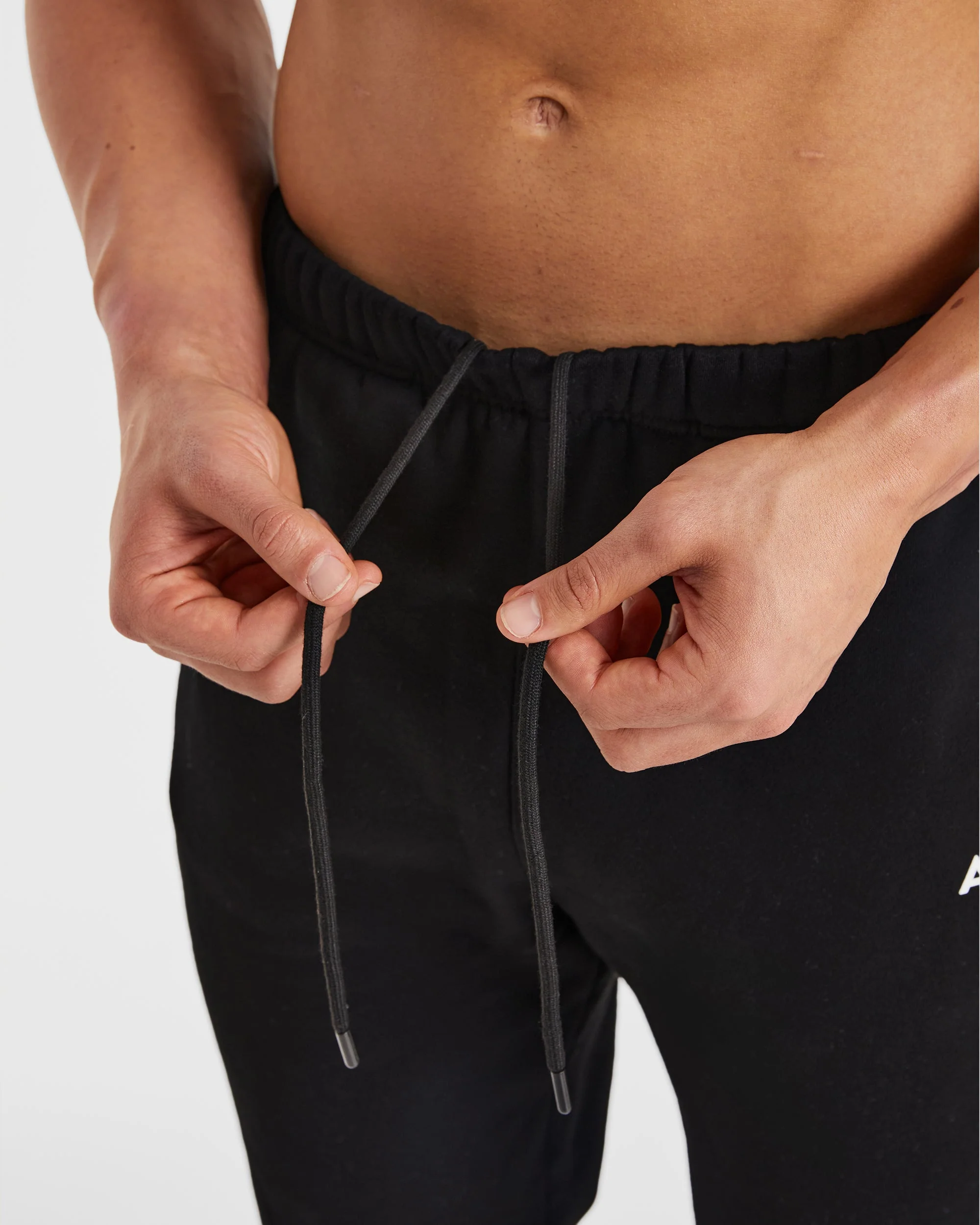 Essential Oversized Joggers - Black - Image 5