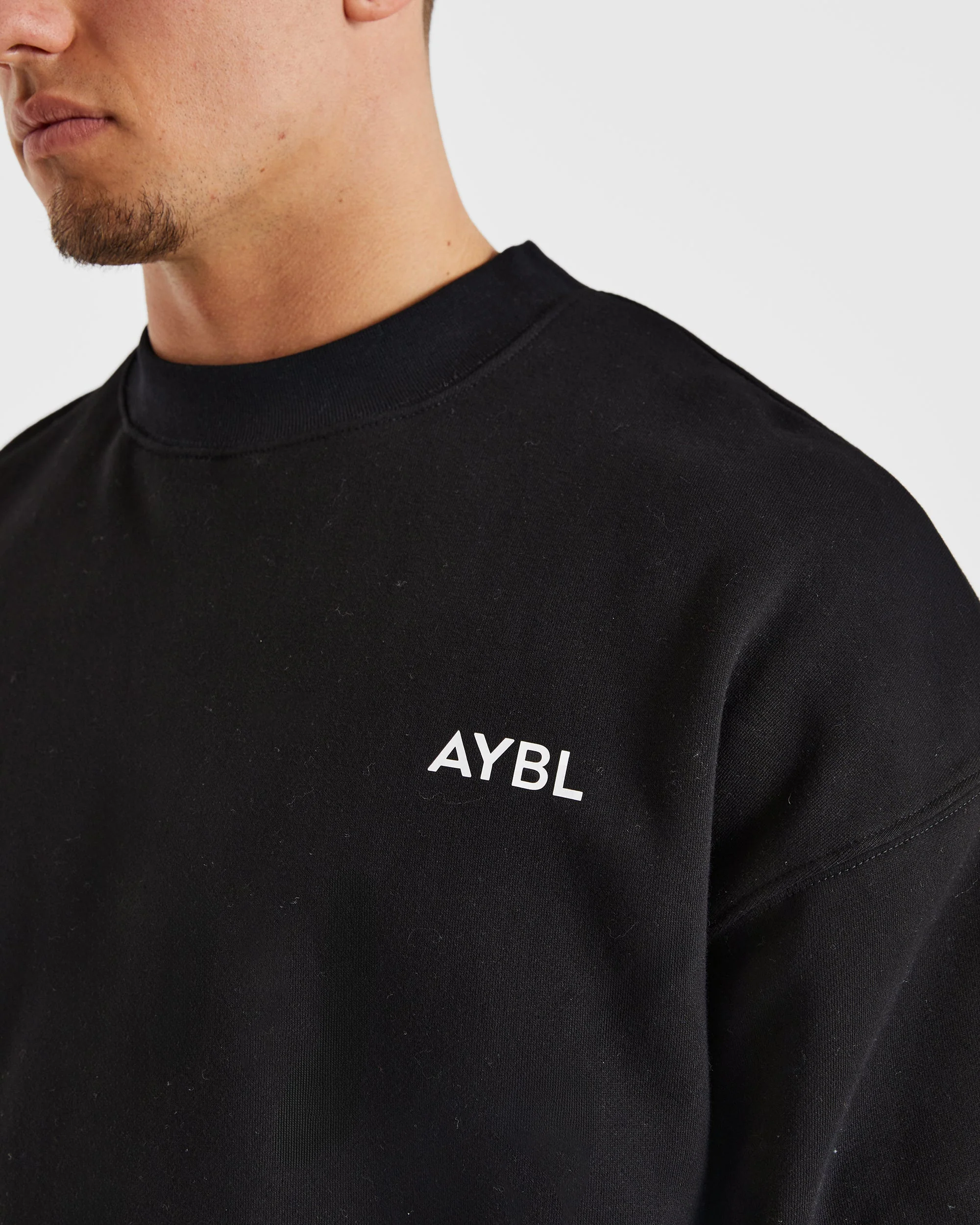 Essential Oversized Sweater - Black - Image 6