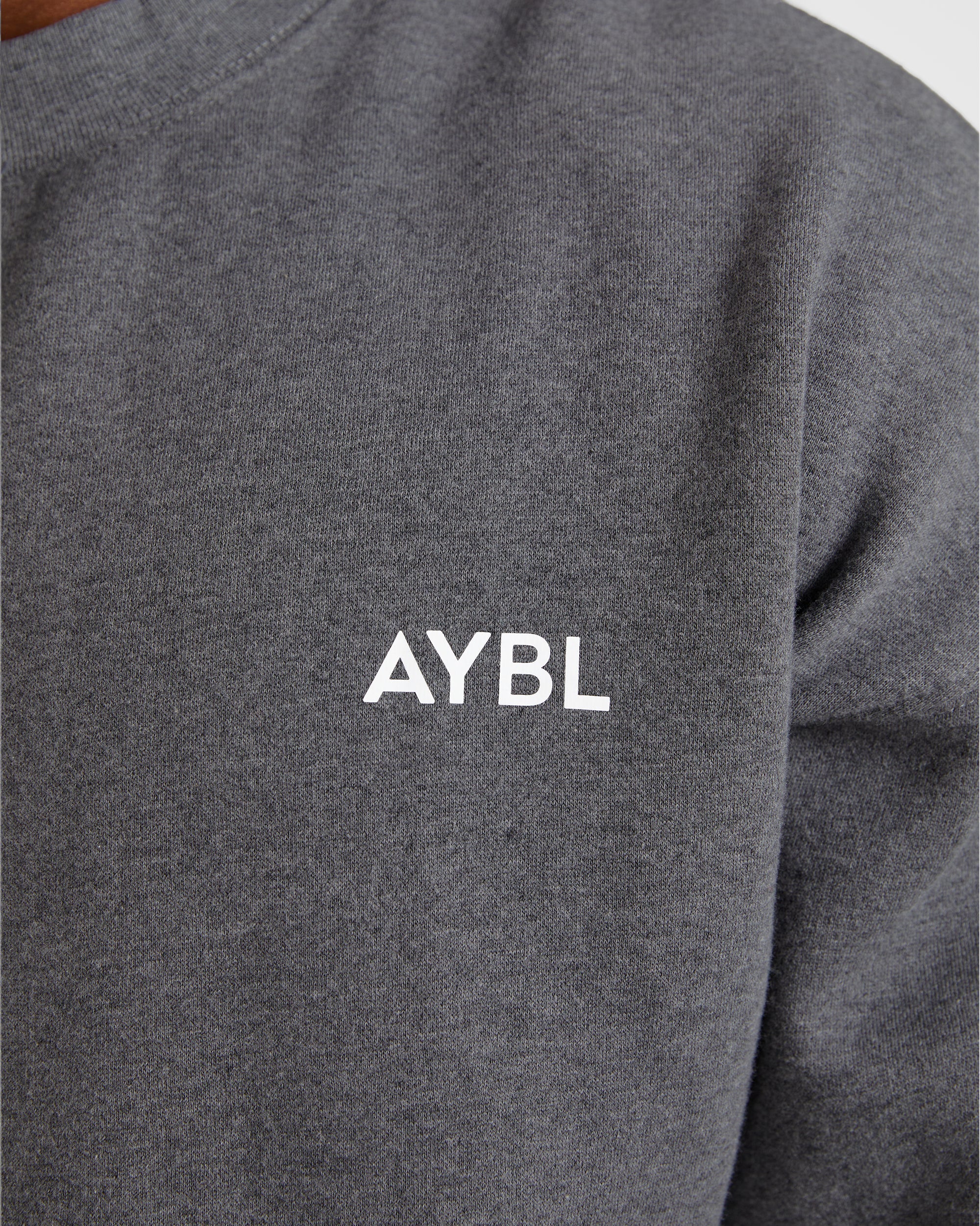 Essential Oversized Sweater - Charcoal Marl - Image 5