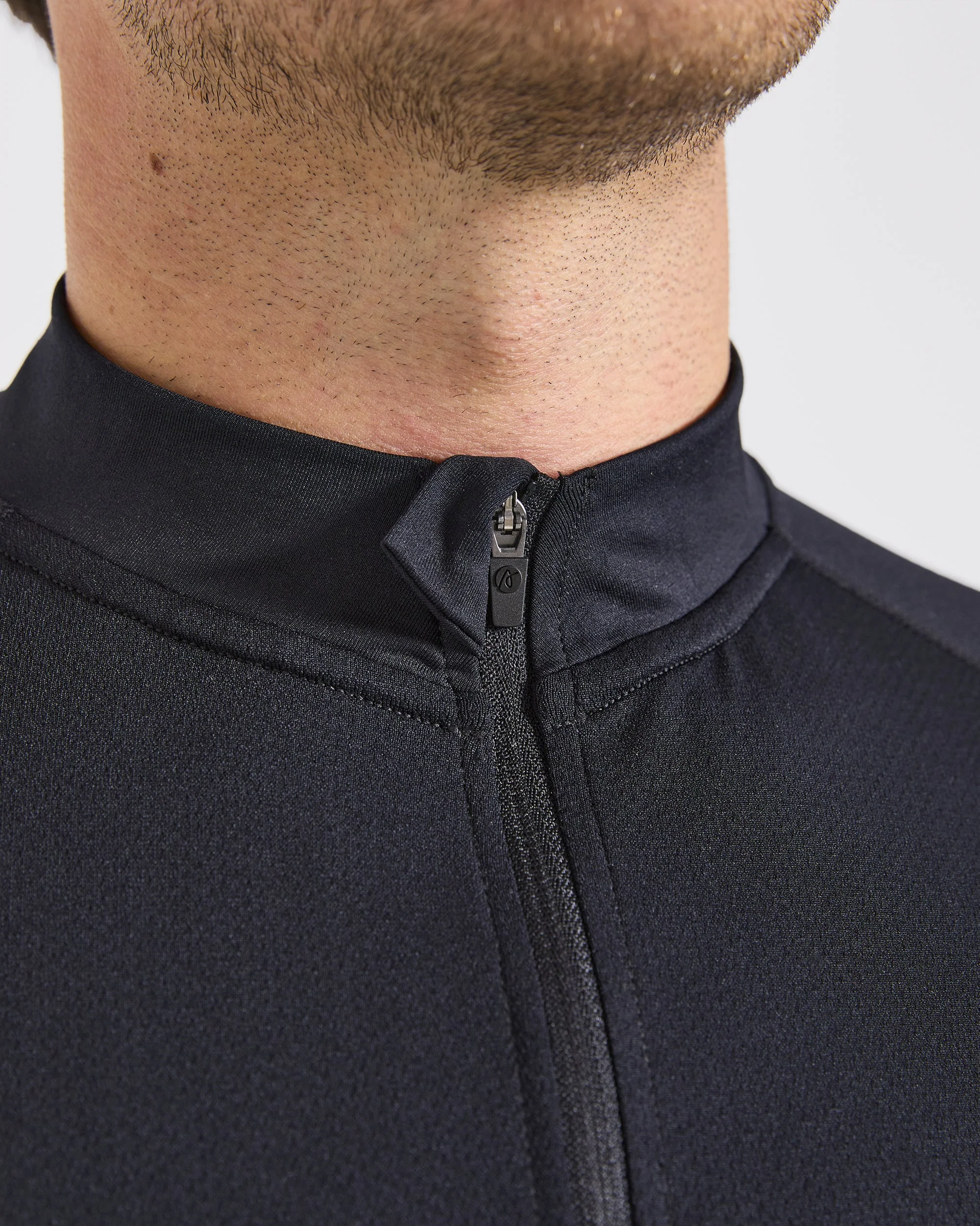Essential Seamless 1/4 Zip Pullover - Black - Image 6