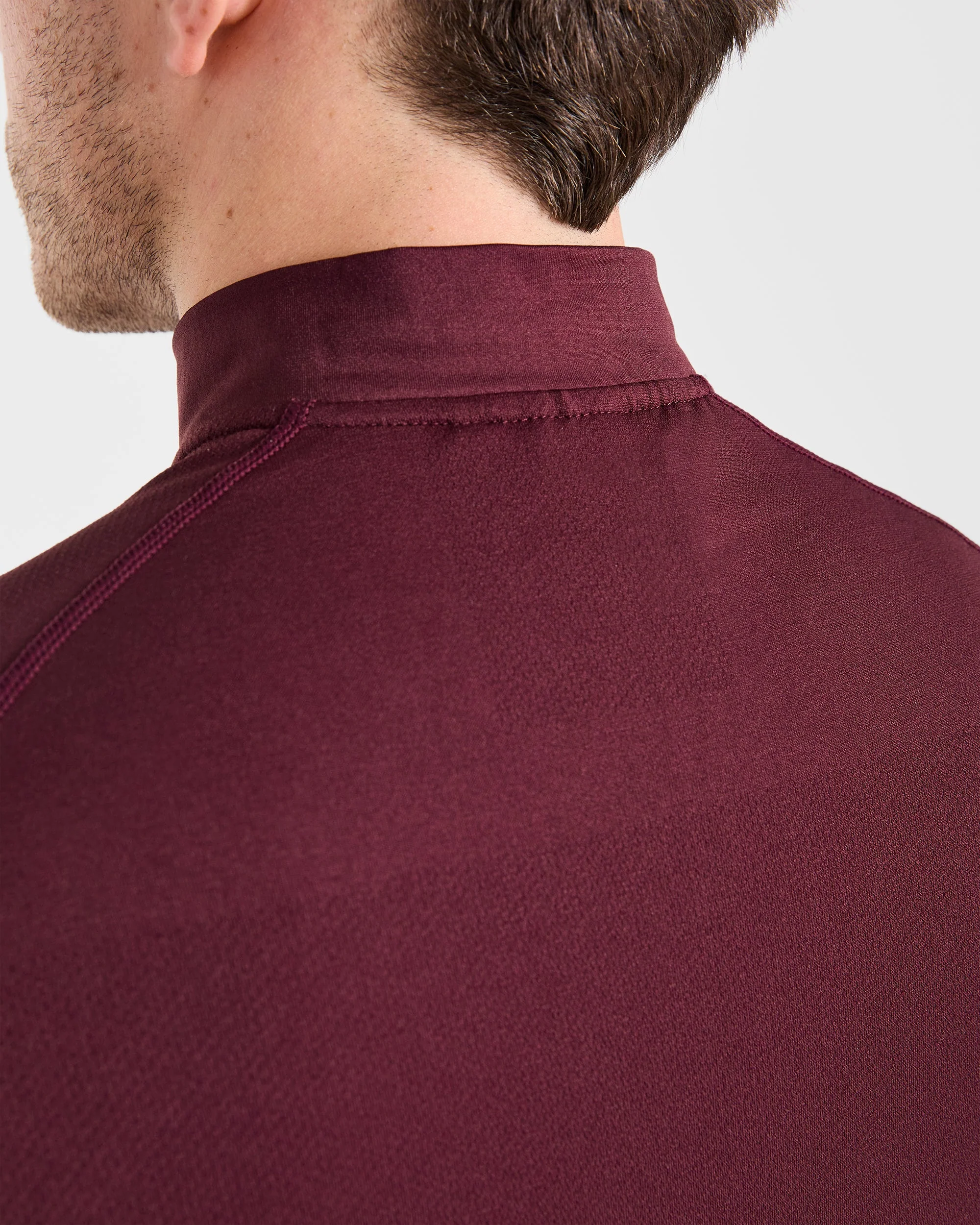 Essential Seamless 1/4 Zip Pullover - Dusty Plum - Image 5
