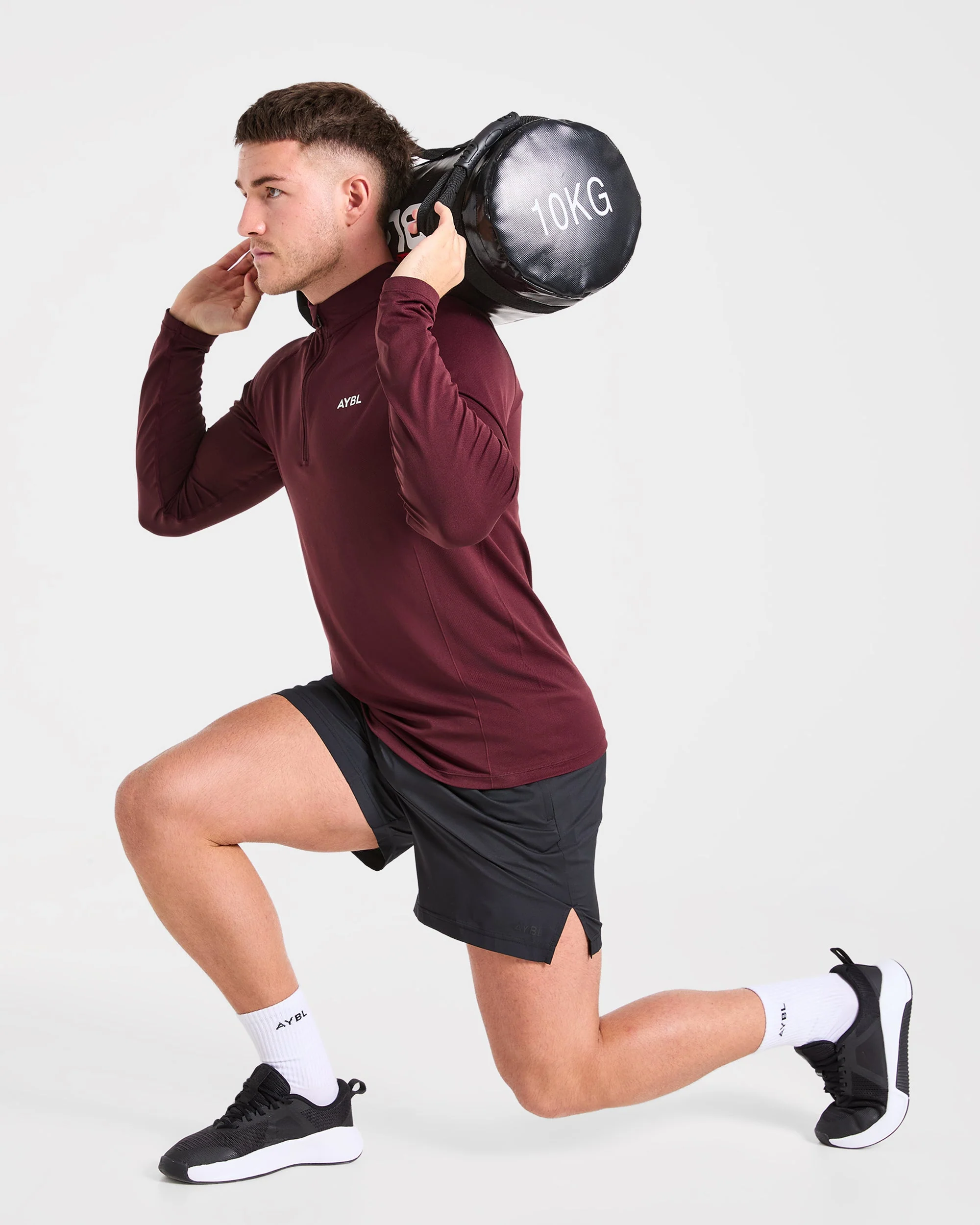 Essential Seamless 1/4 Zip Pullover - Dusty Plum - Image 7