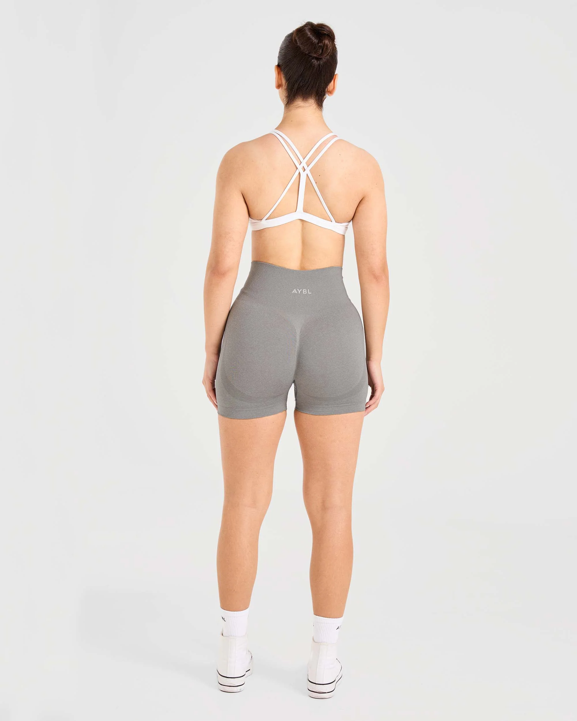 Essential Strappy Sports Bra - White - Image 4