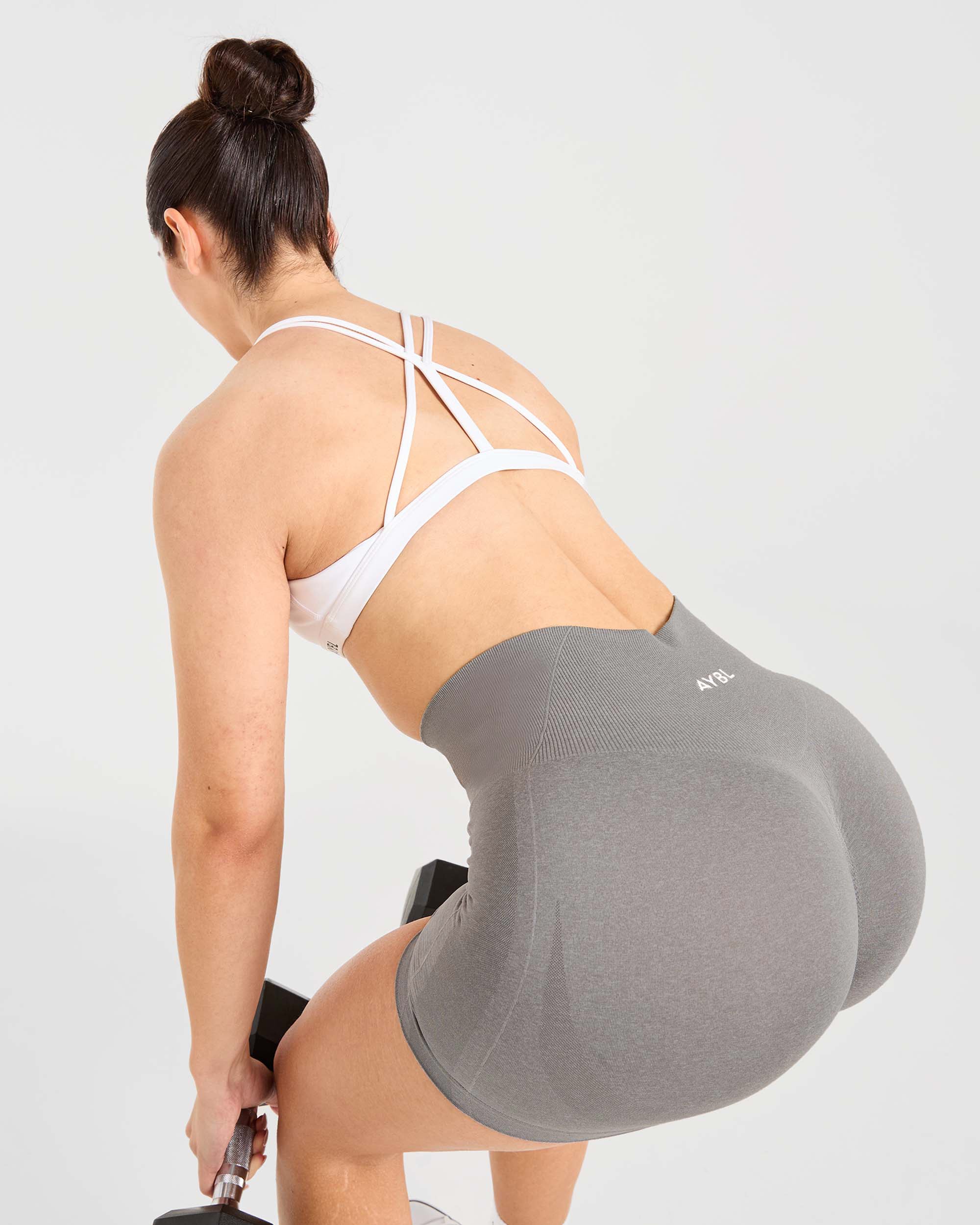 Essential Strappy Sports Bra - White - Image 7