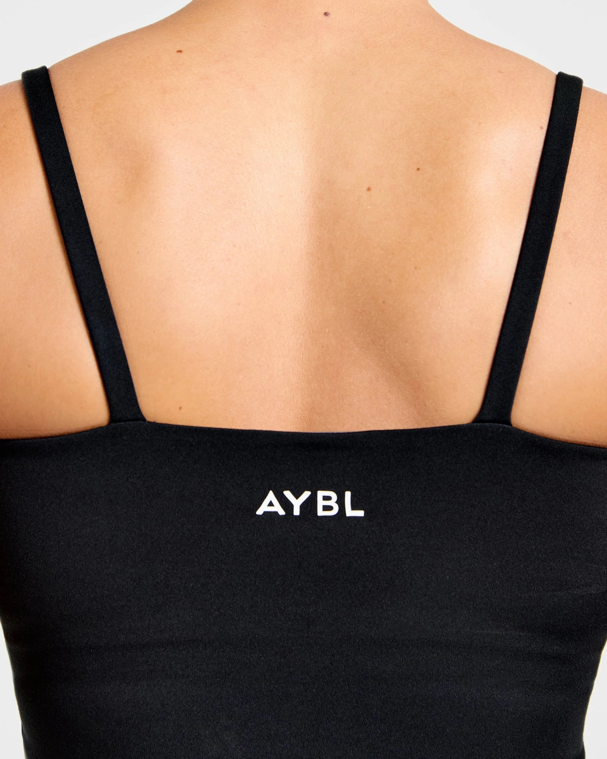 Essential Strappy Tank Top - Black - Image 6