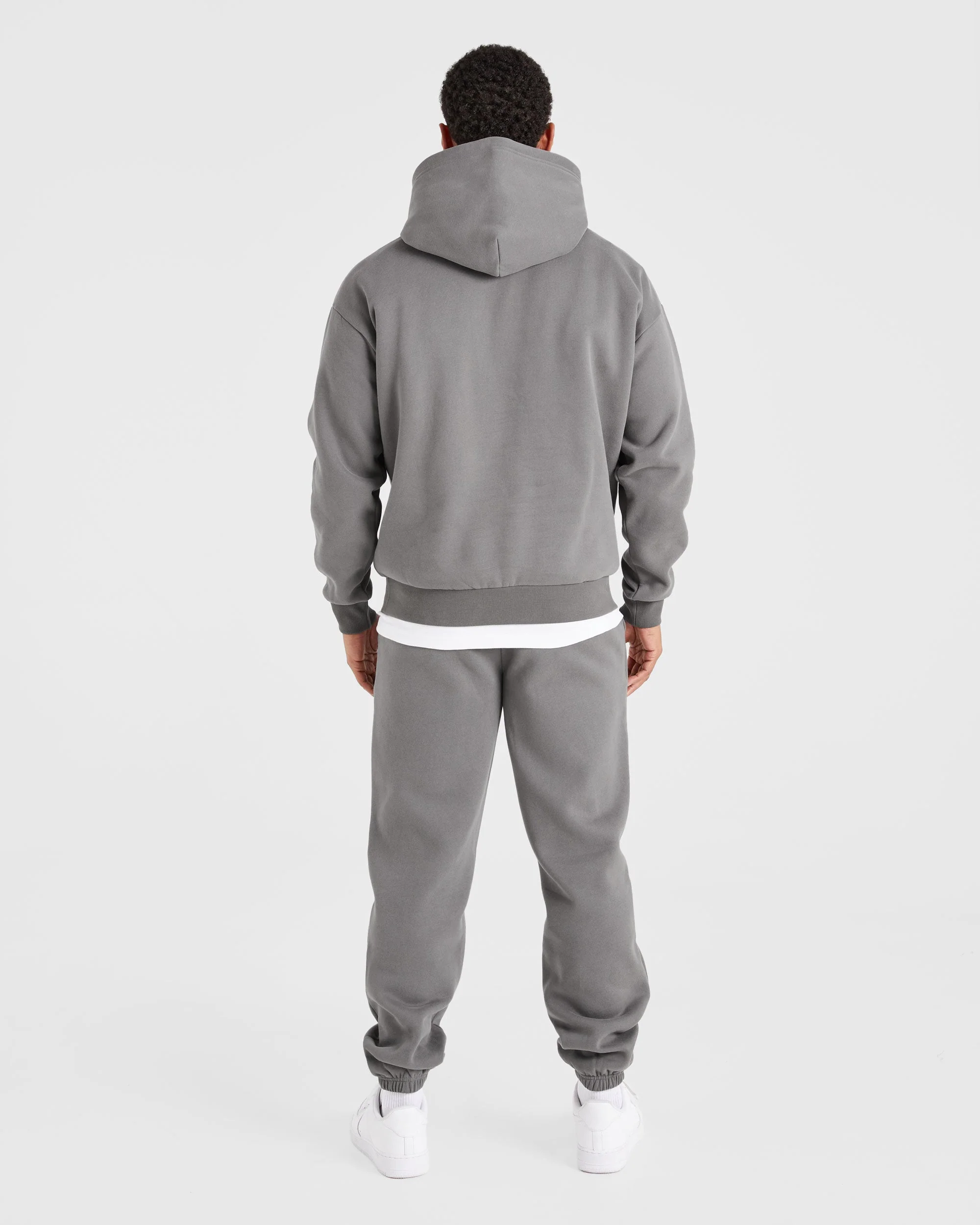Etched Hoodie - Steel Grey - Image 4
