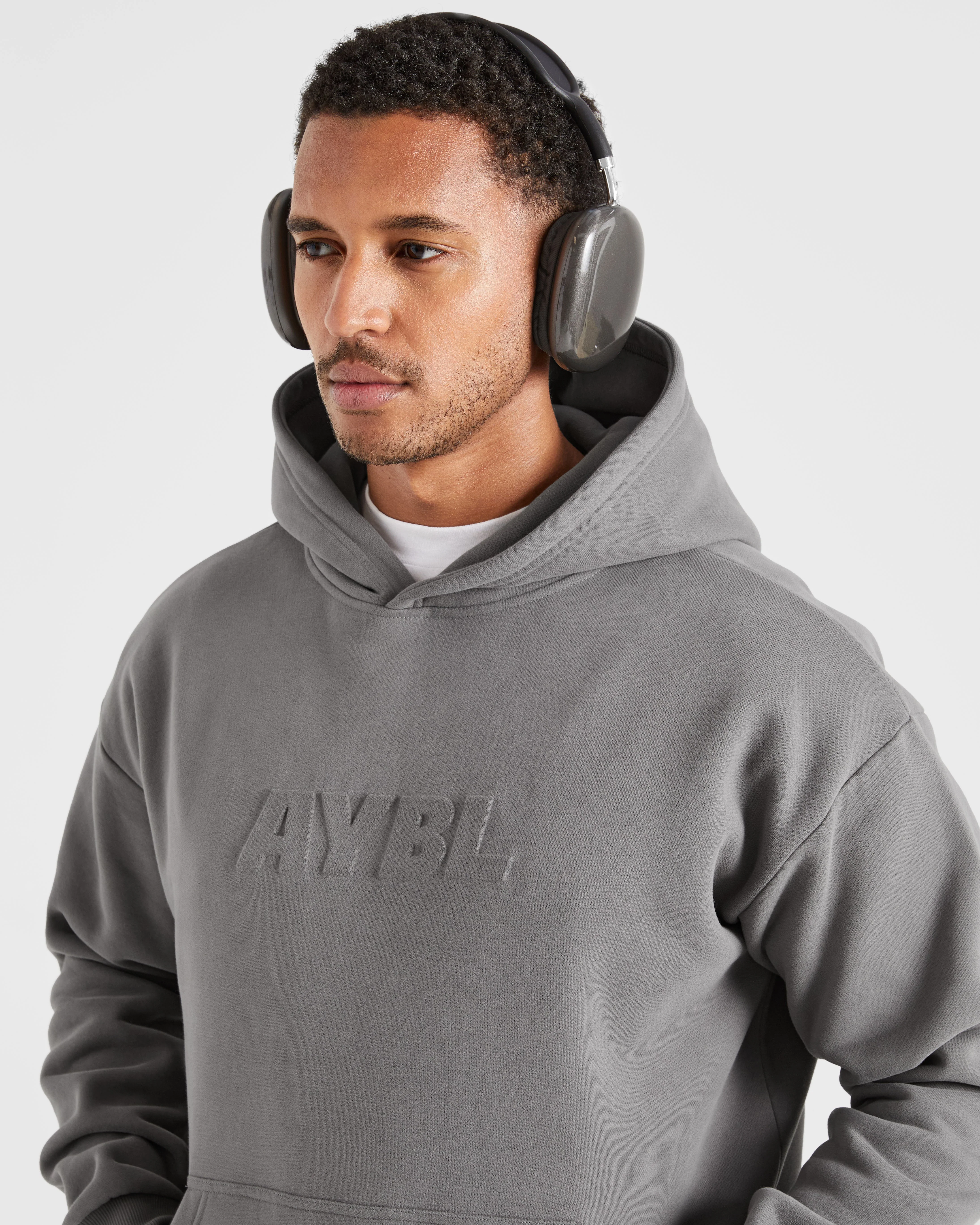 Etched Hoodie - Steel Grey - Image 7