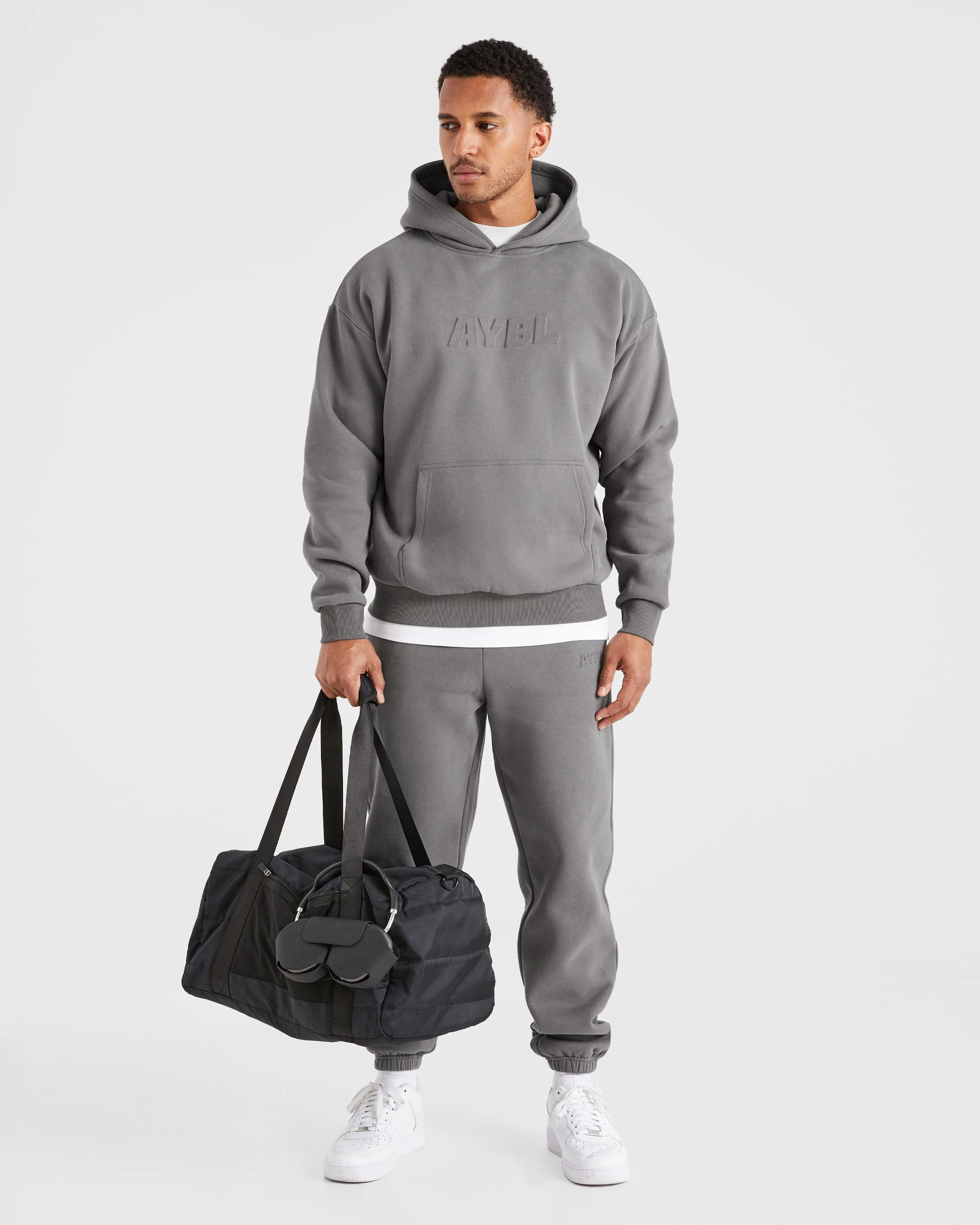 Etched Hoodie - Steel Grey - Image 8