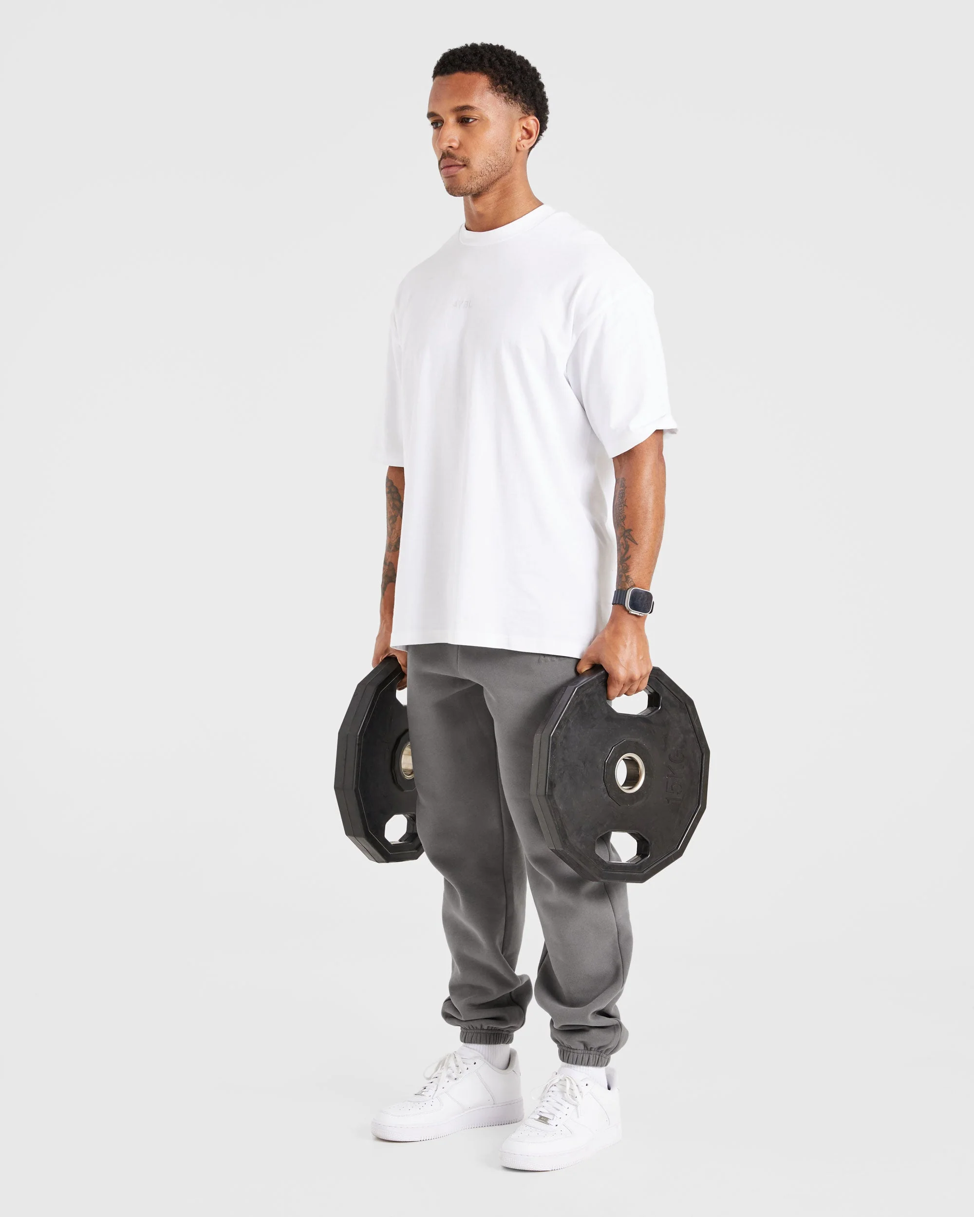 Etched Joggers - Steel Grey - Image 8