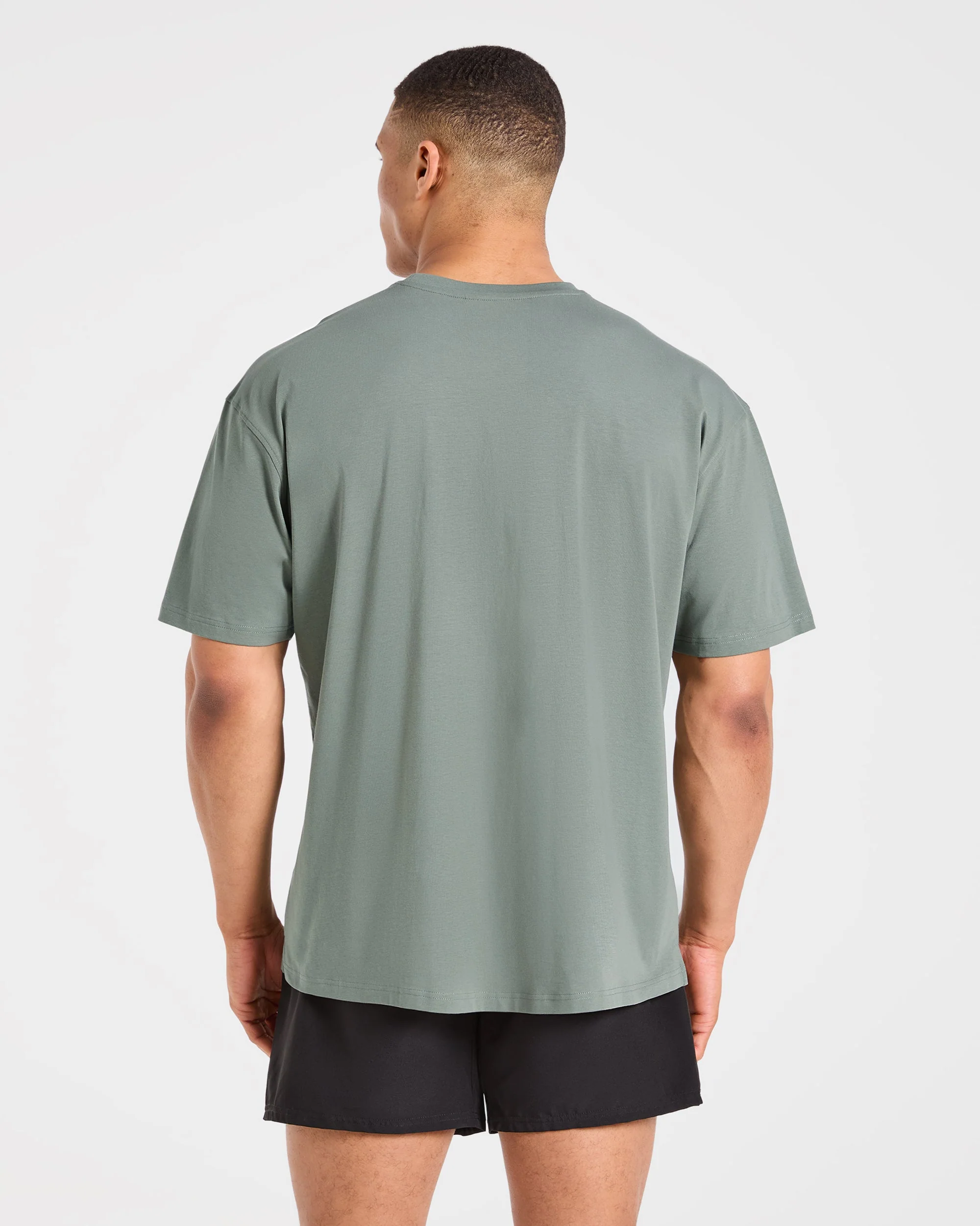 Force Oversized T Shirt - Deep Sage - Image 2