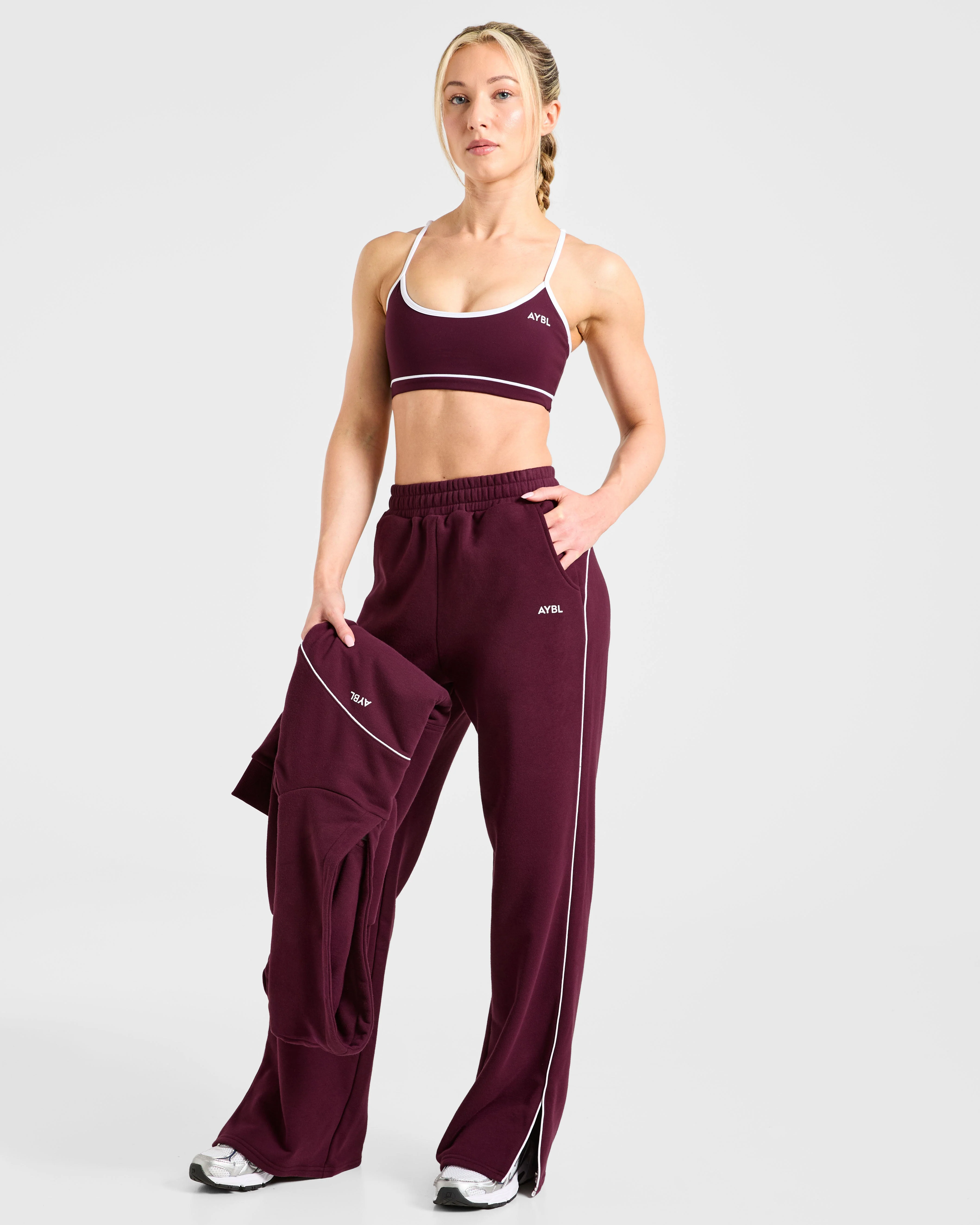 Form Straight Leg Joggers - Deep Mulberry - Image 7