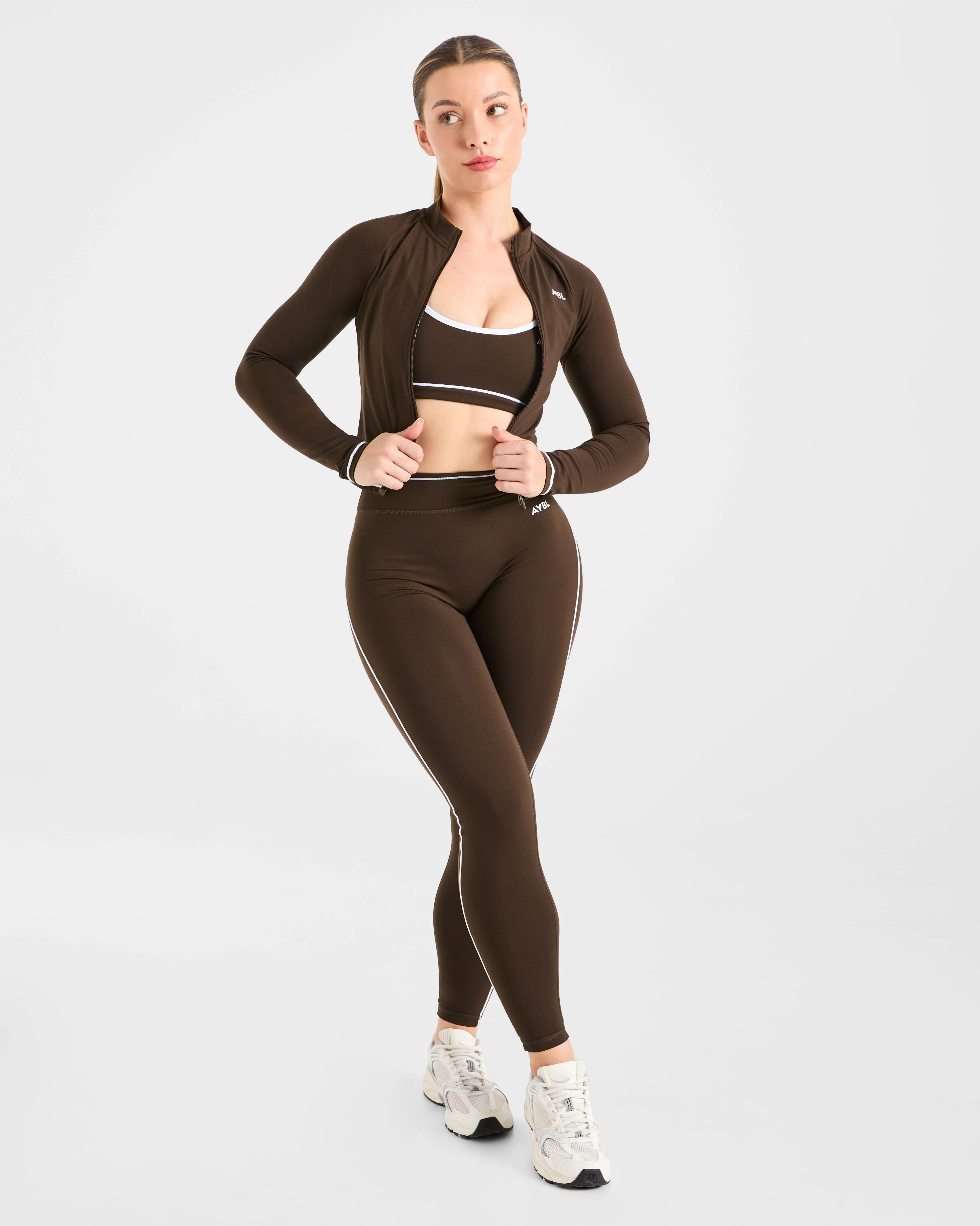 Form Zip Up Jacket - Coffee Bean - Image 7