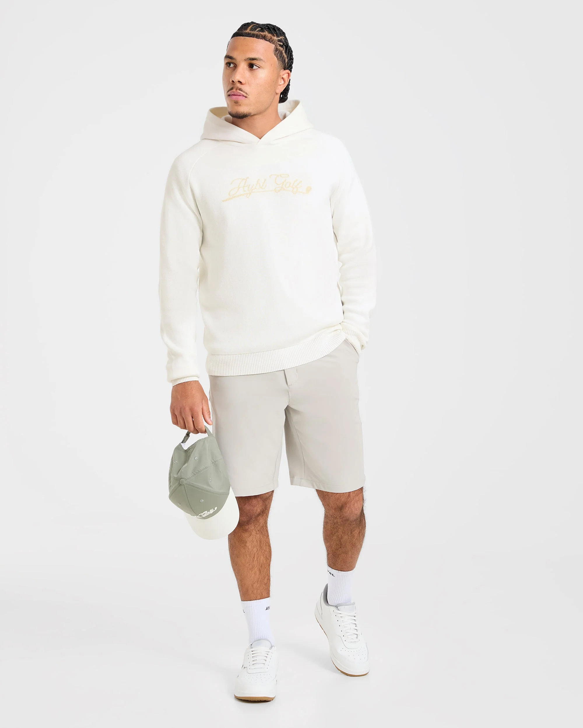 Golf Club Knitted Hoodie - Off White - Image 7