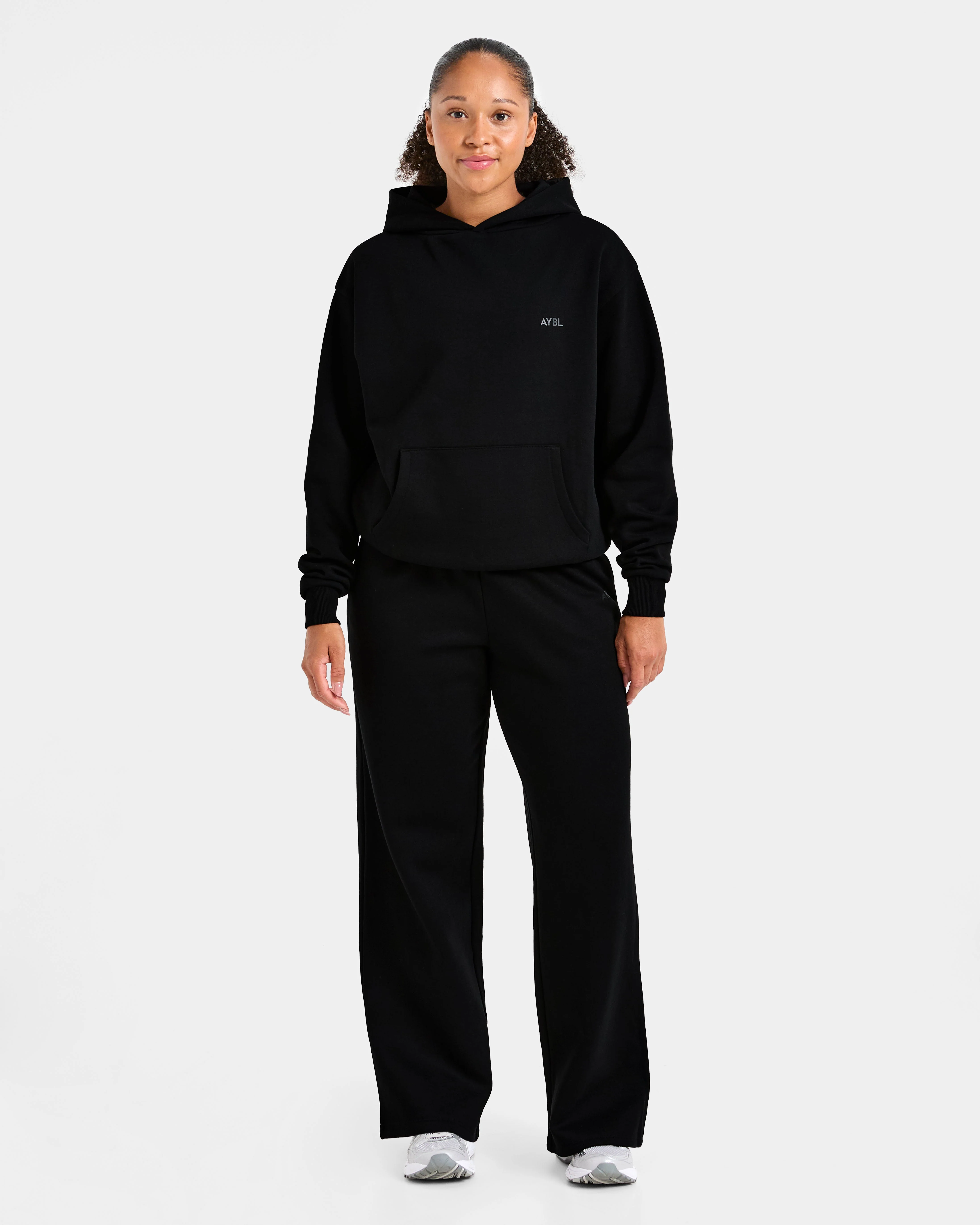 Lifestyle Oversized Hoodie - Black - Image 3