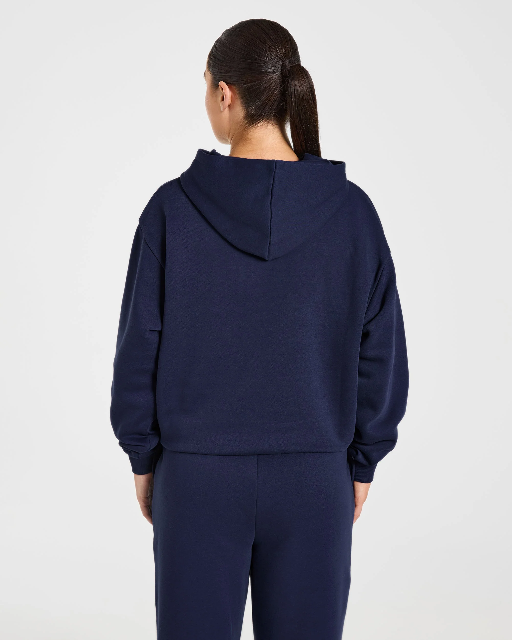 Lifestyle Oversized Hoodie - Navy - Image 2