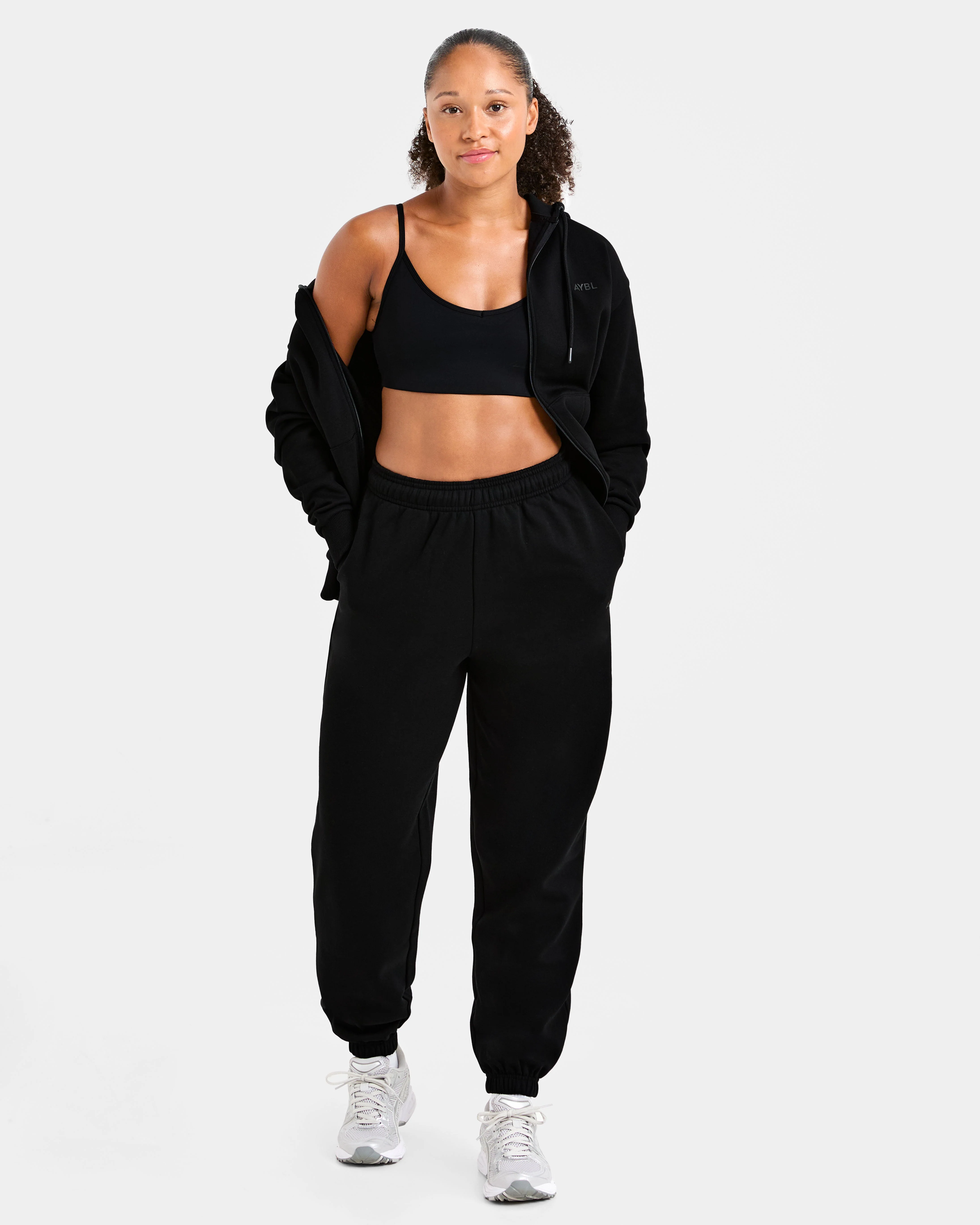 Lifestyle Oversized Joggers - Black - Image 7