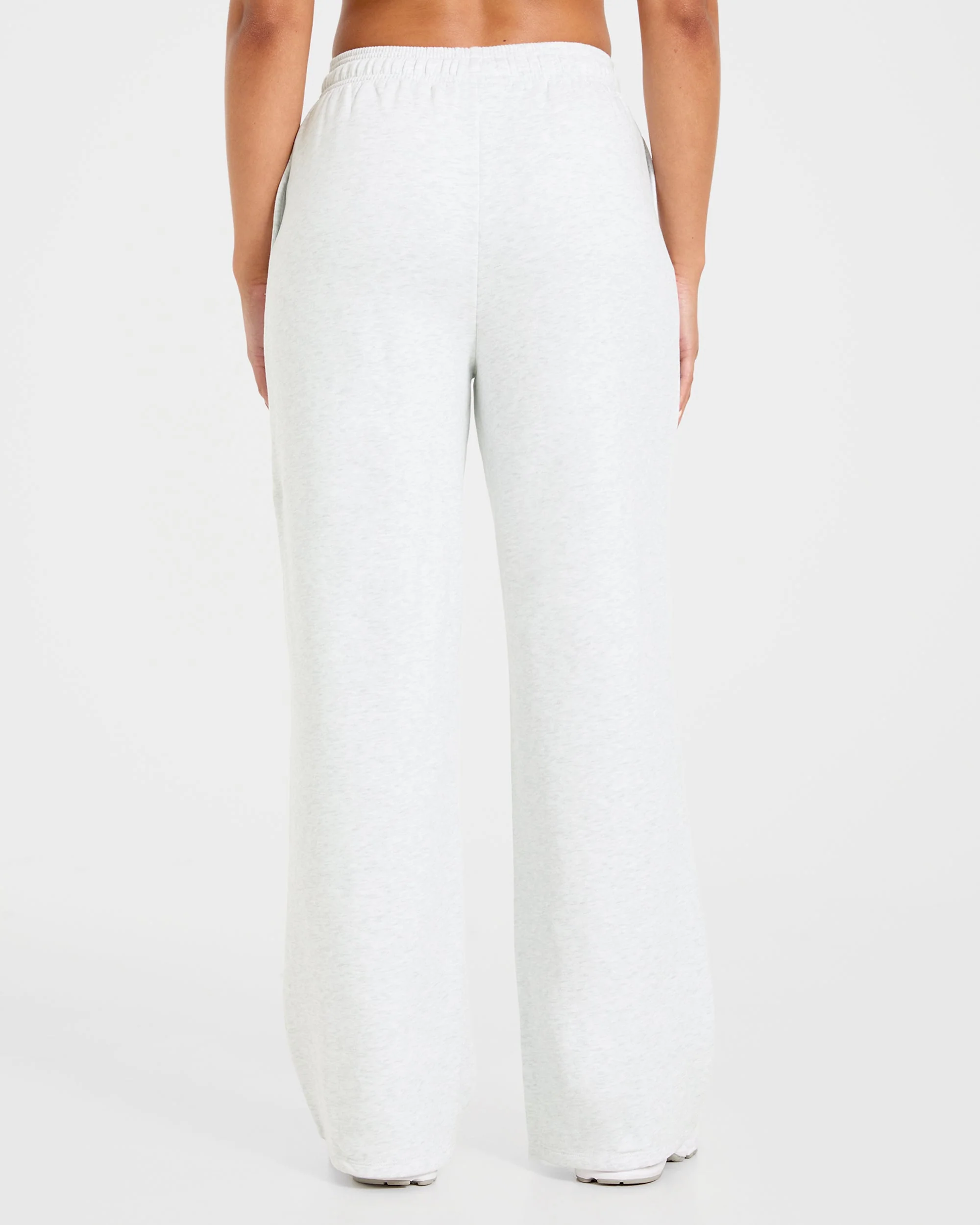 Lifestyle Oversized Straight Leg Joggers - Heather Grey - Image 2