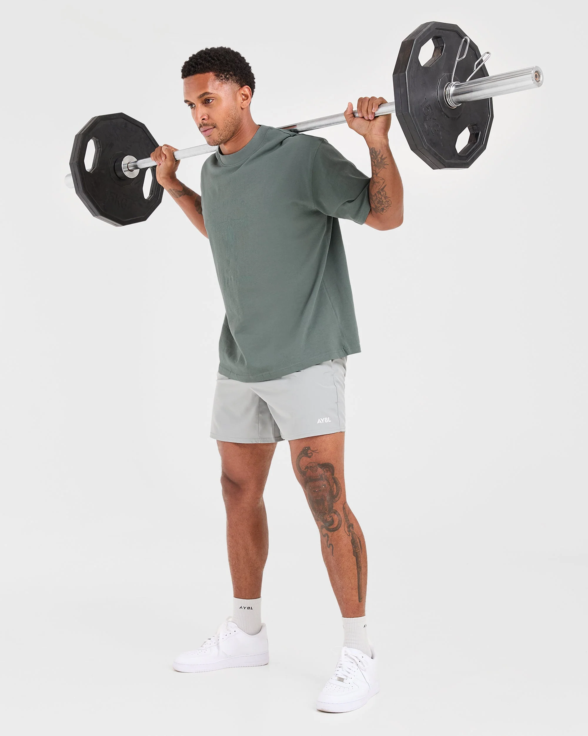 Lift Club Oversized T Shirt - Vintage Sage - Image 16