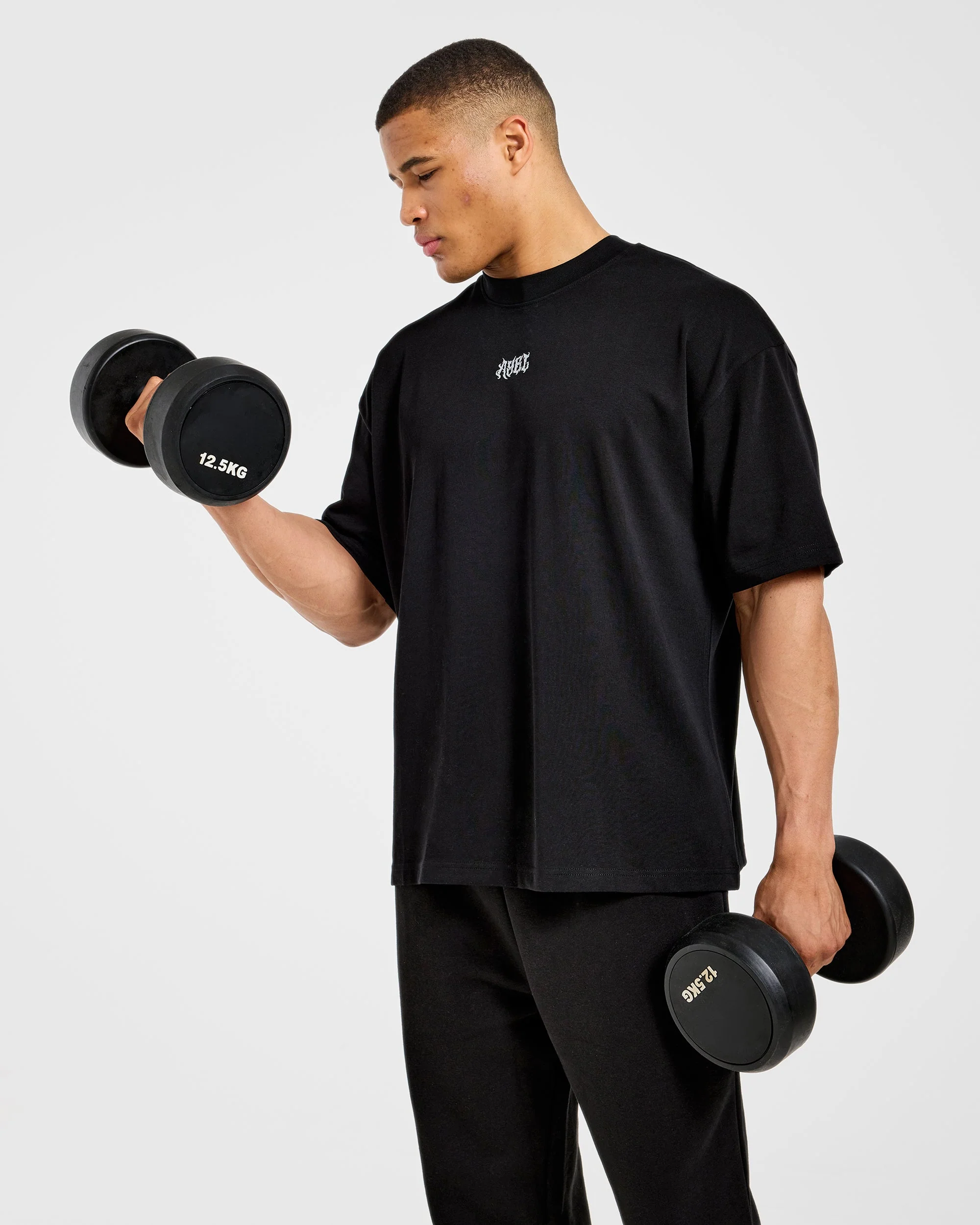 Lift Forge Oversized T Shirt - Black - Image 8