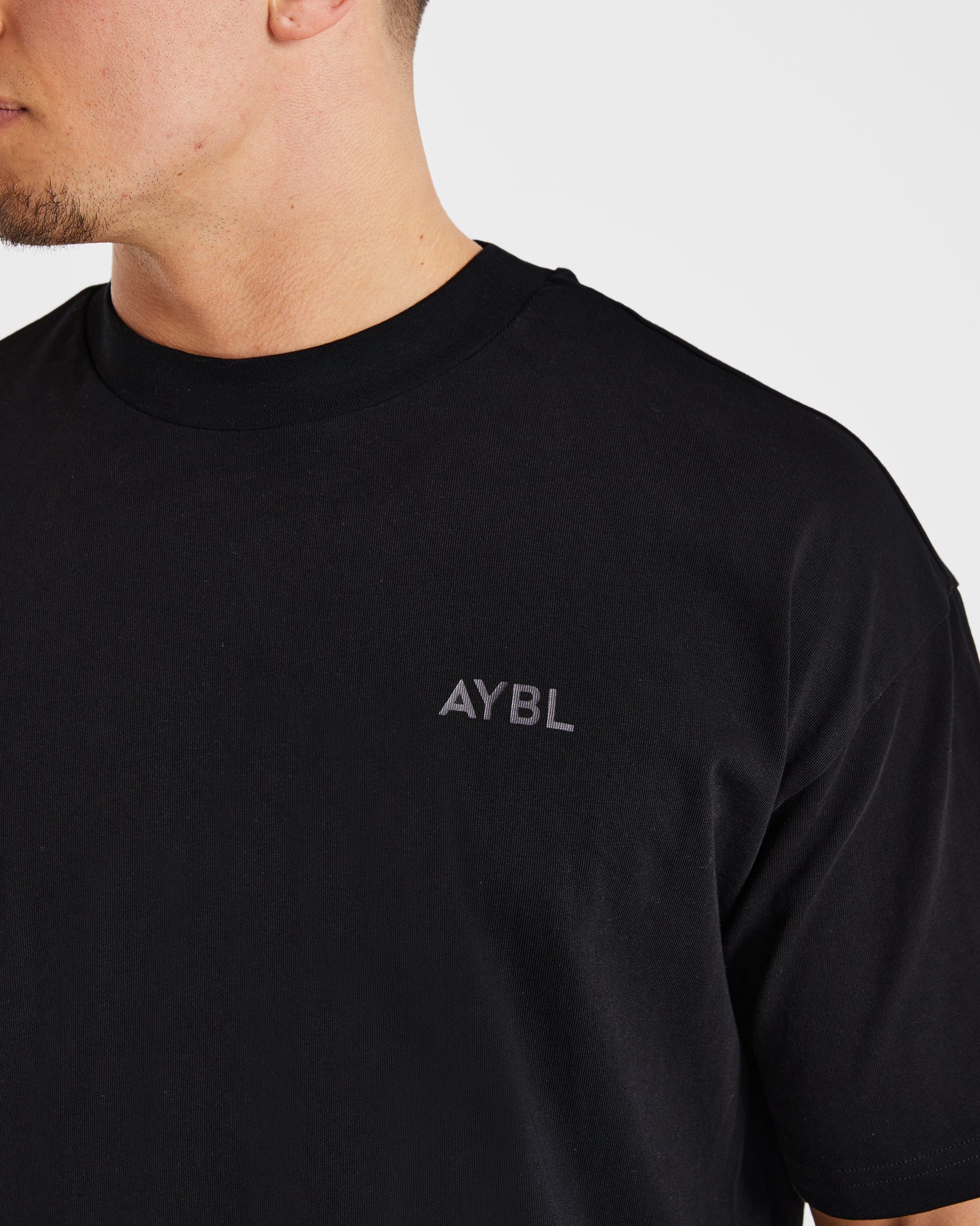 Essential Oversized T Shirt - Black - Image 6