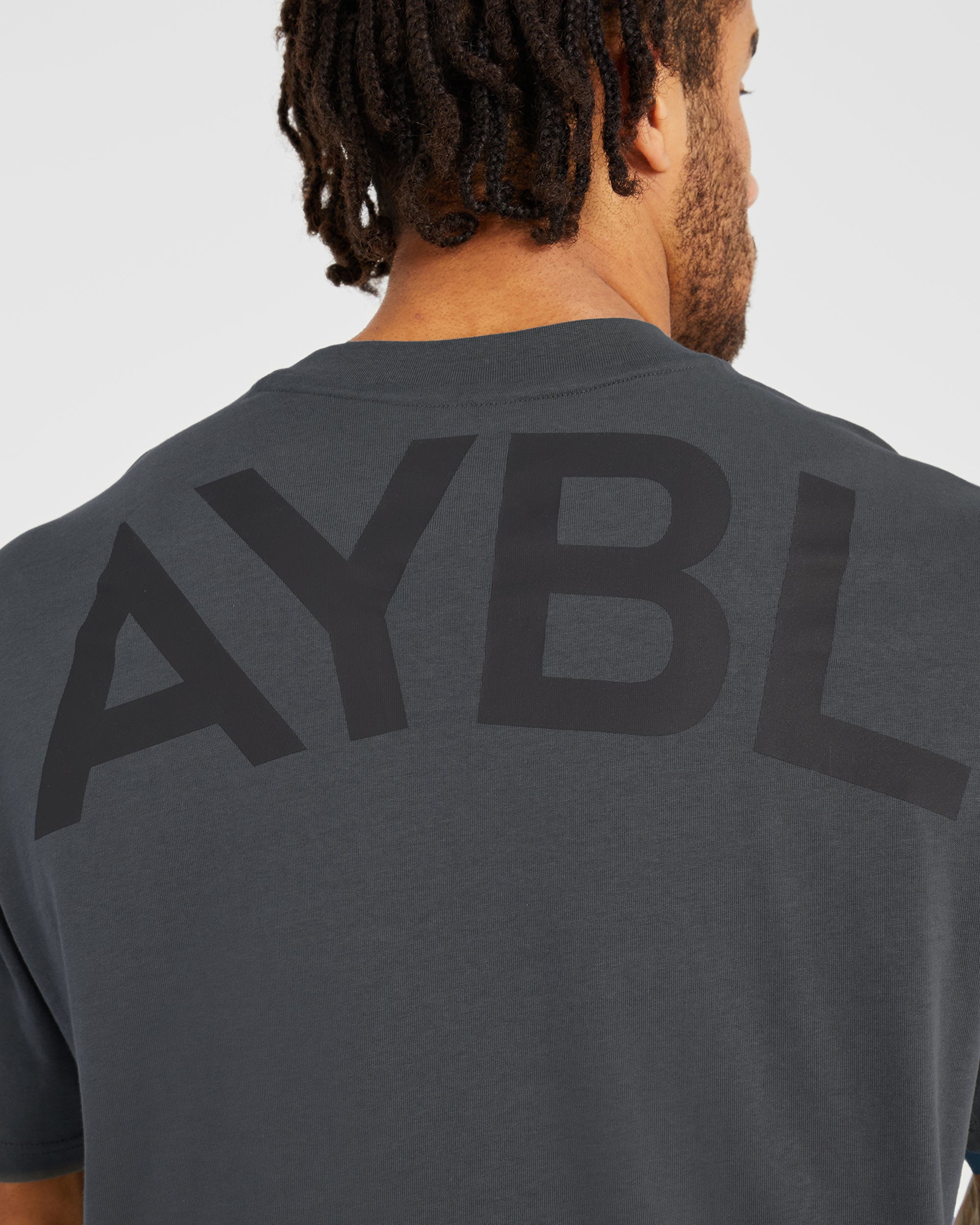 Essential Oversized T Shirt - Charcoal - Image 6