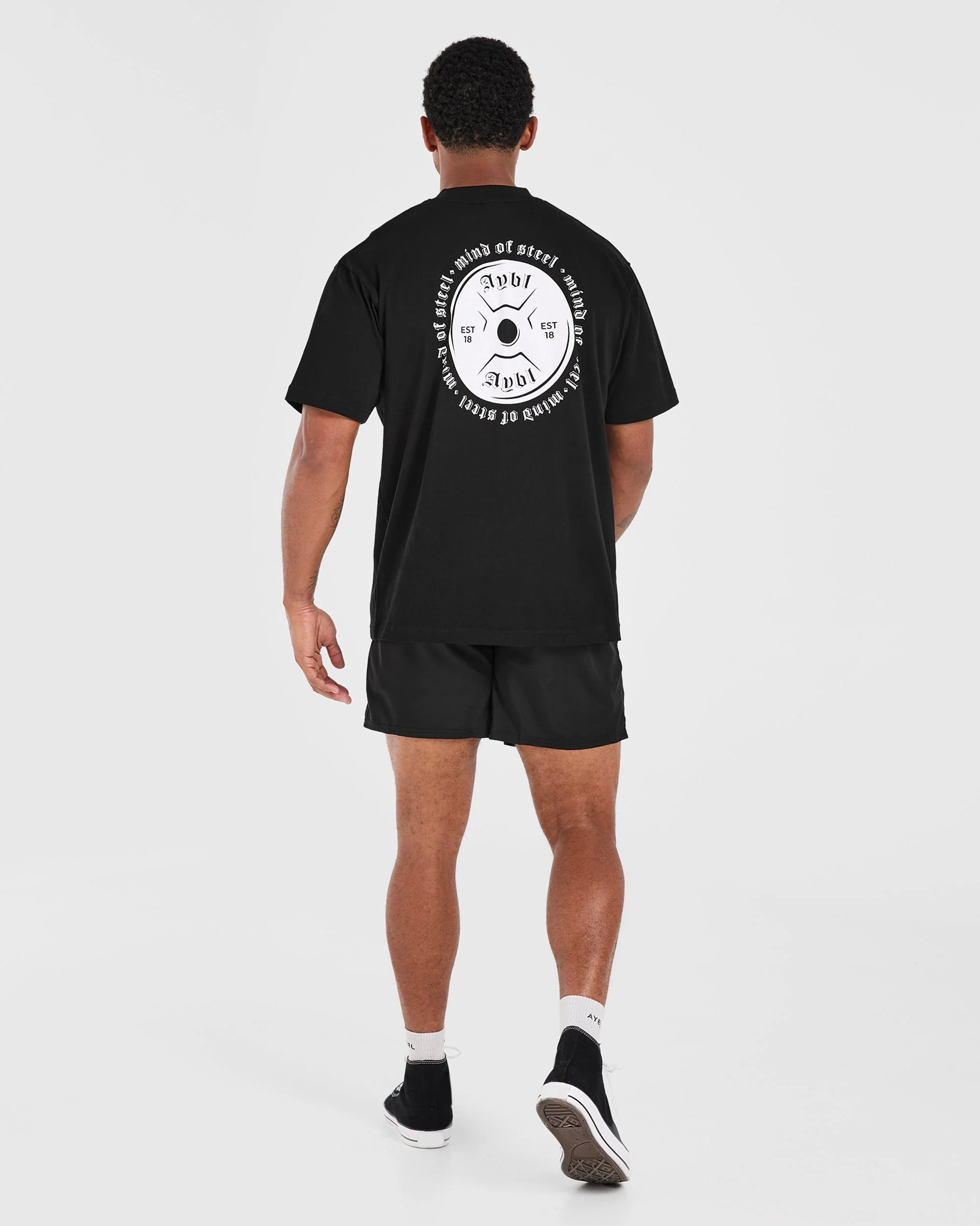Mind of Steel Oversized T Shirt - Black - Image 3