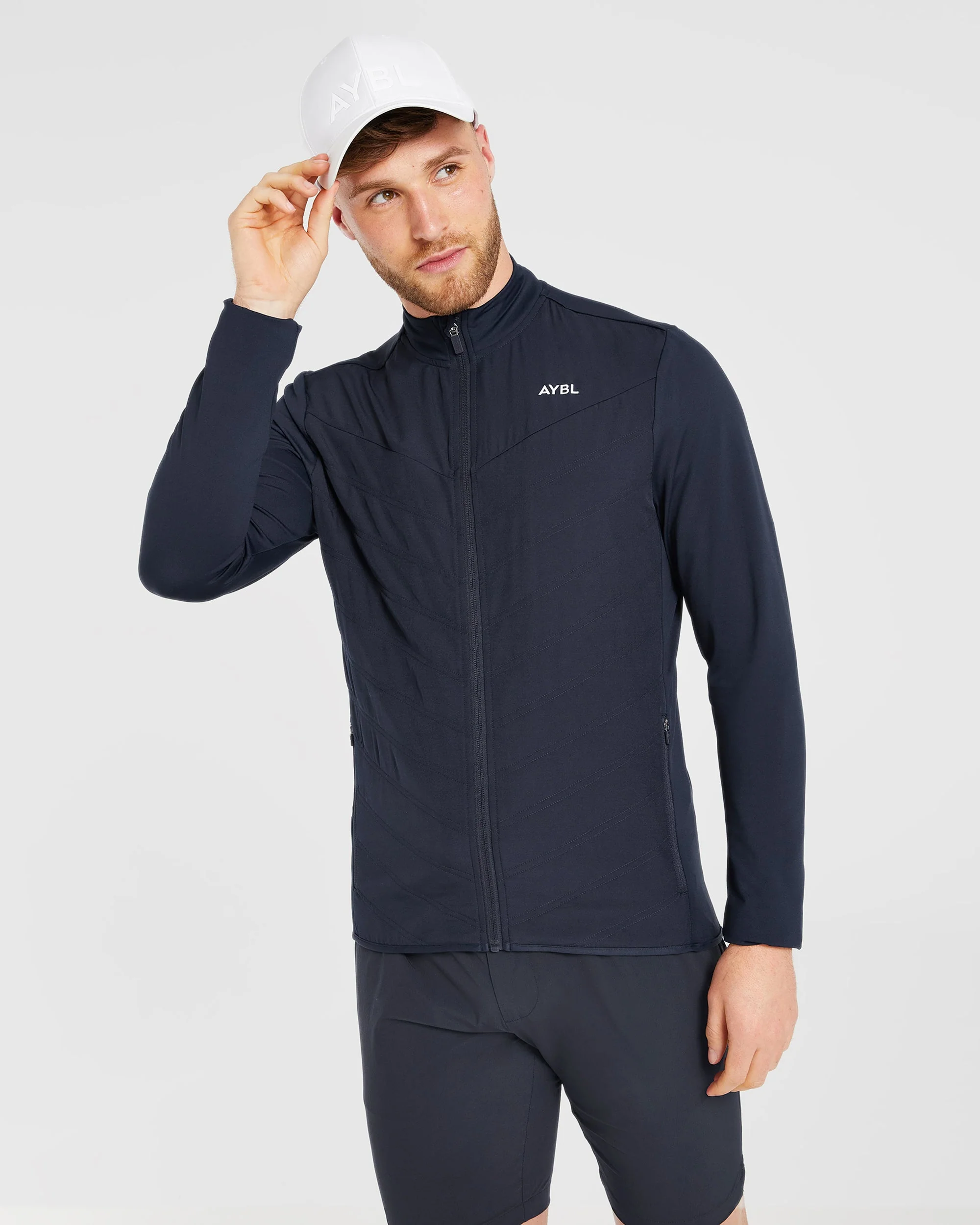 Performance Hybrid Jacket - Navy - Image 7