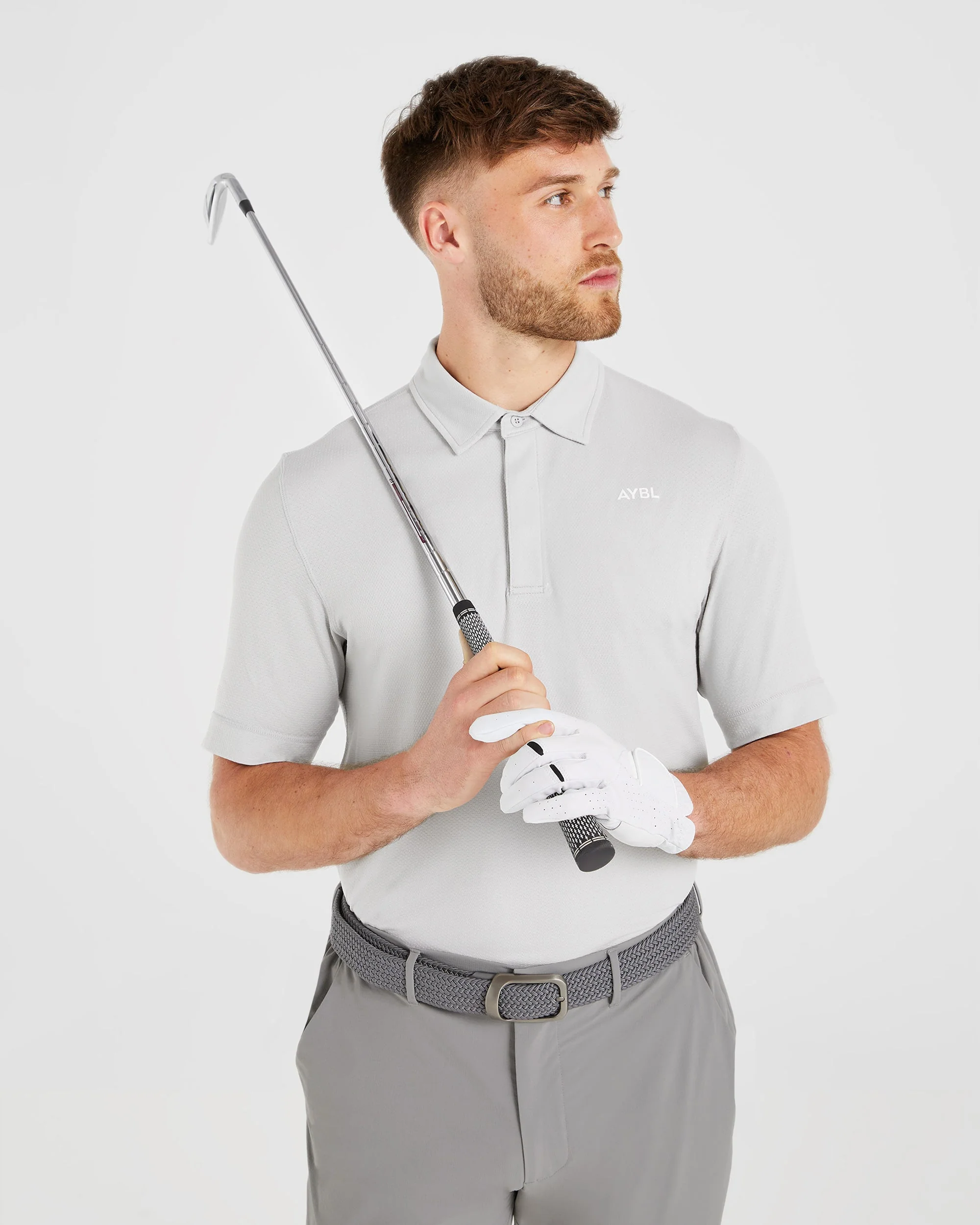 Performance Seamless Polo Shirt - Grey - Image 7