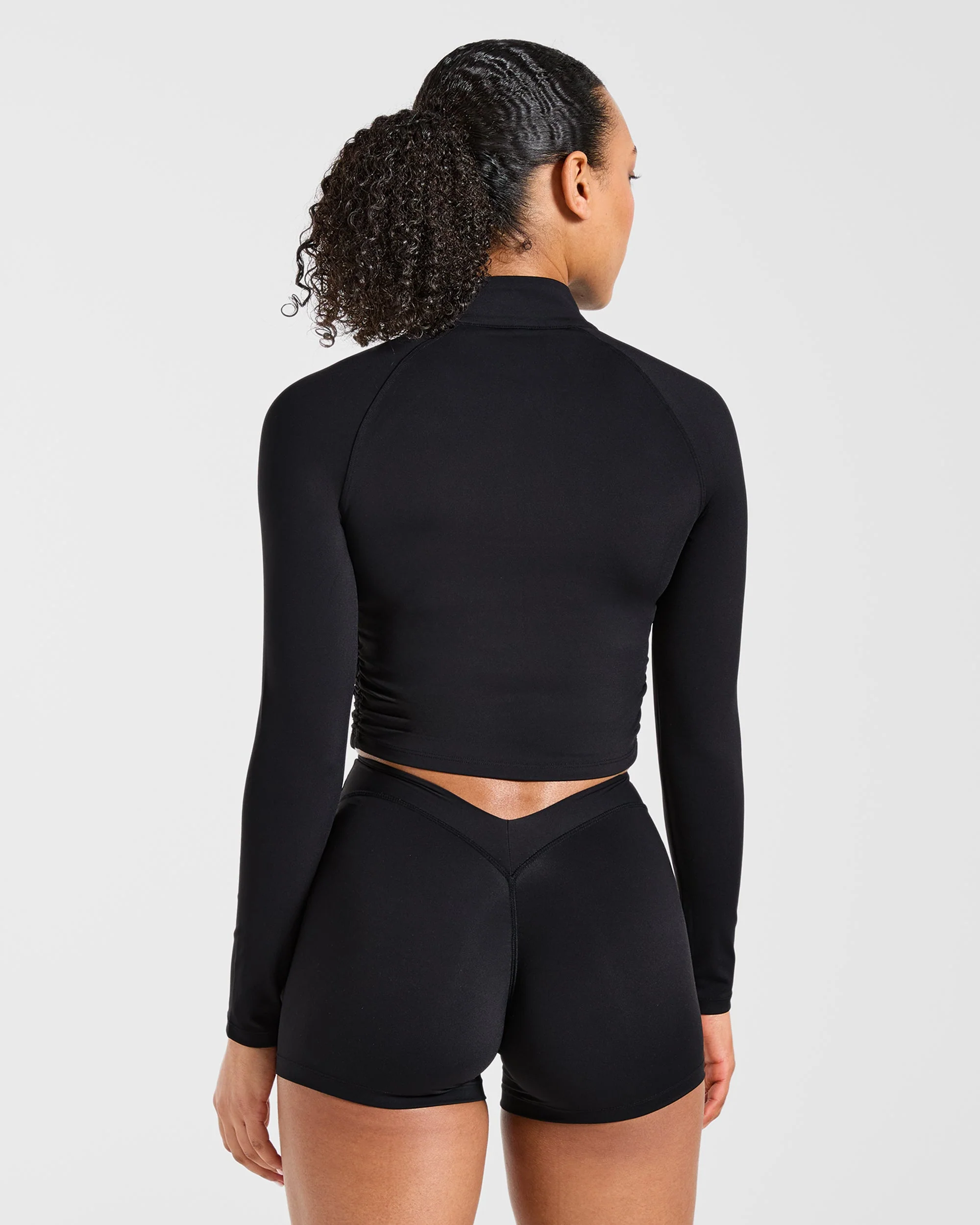 Physique Zip Up Jacket - Black - Image 2