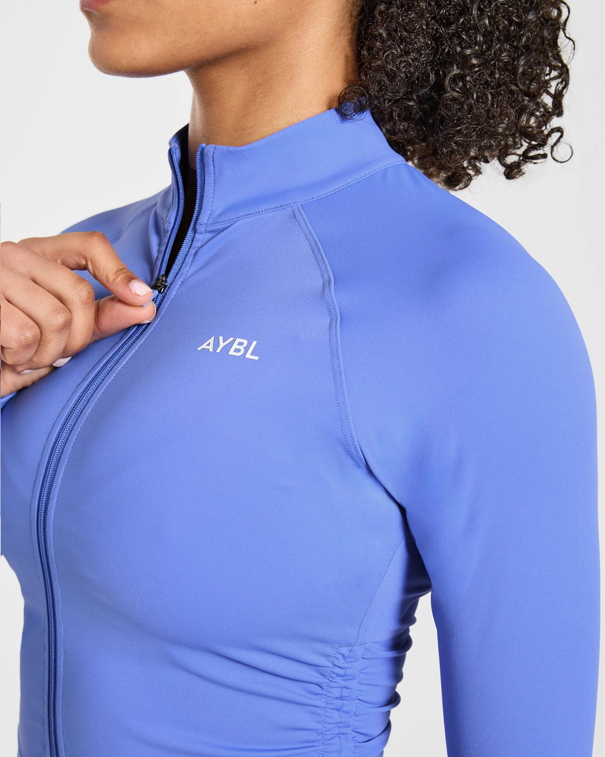 Physique Zip Up Jacket - Cornflower Purple - Image 5