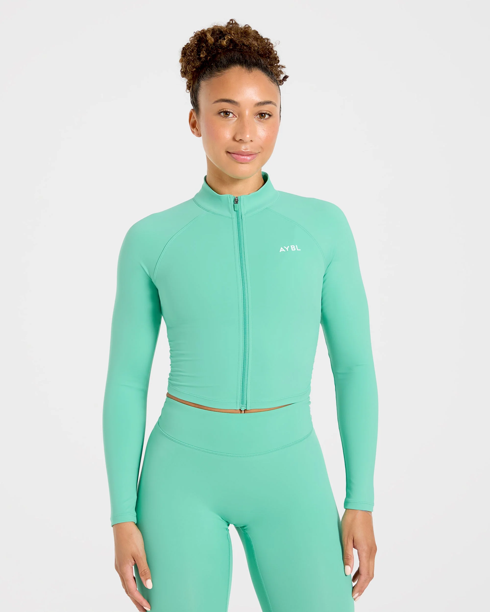 Physique Zip Up Jacket - Summer Green