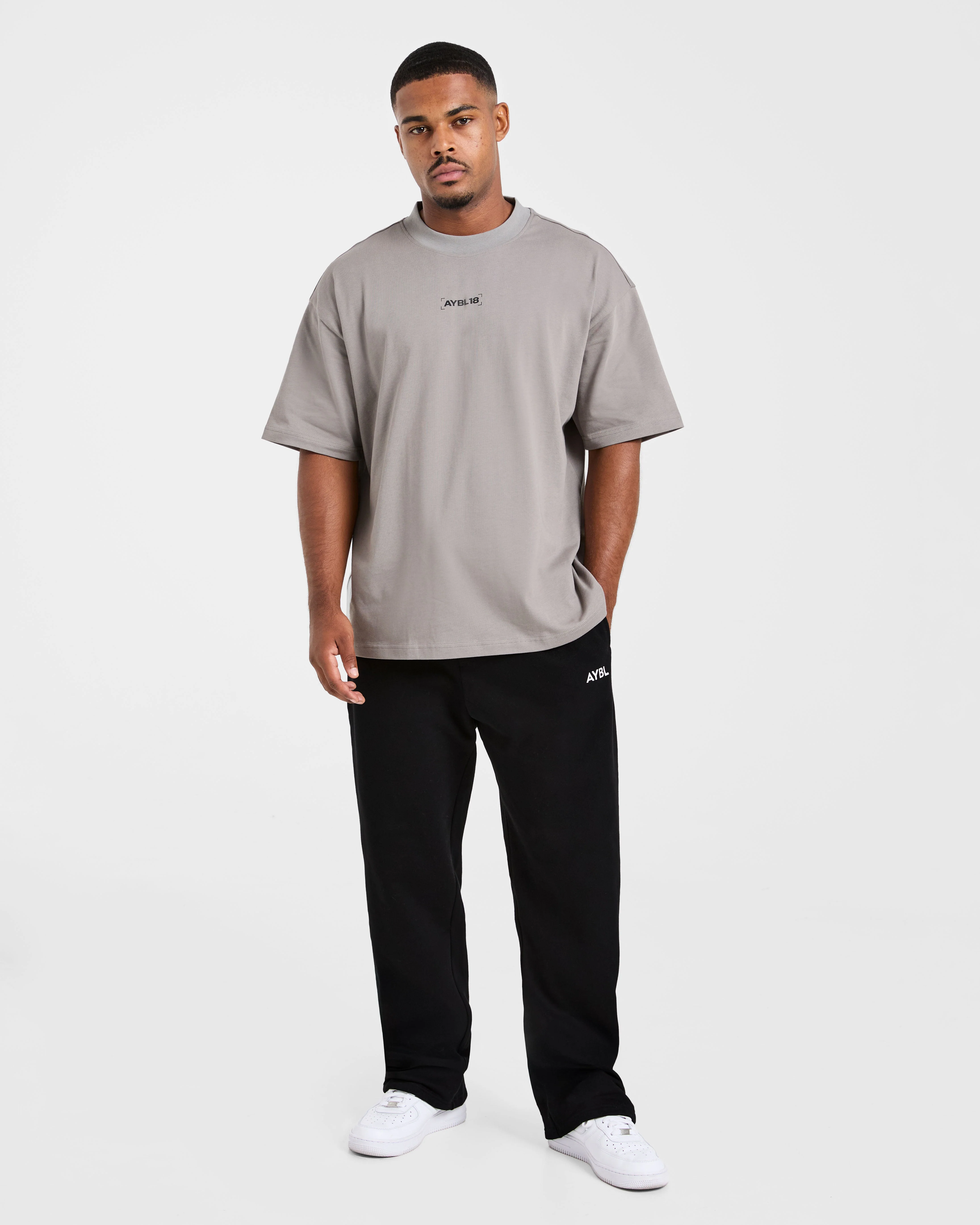 Power Club Oversized T Shirt - Grey - Image 3