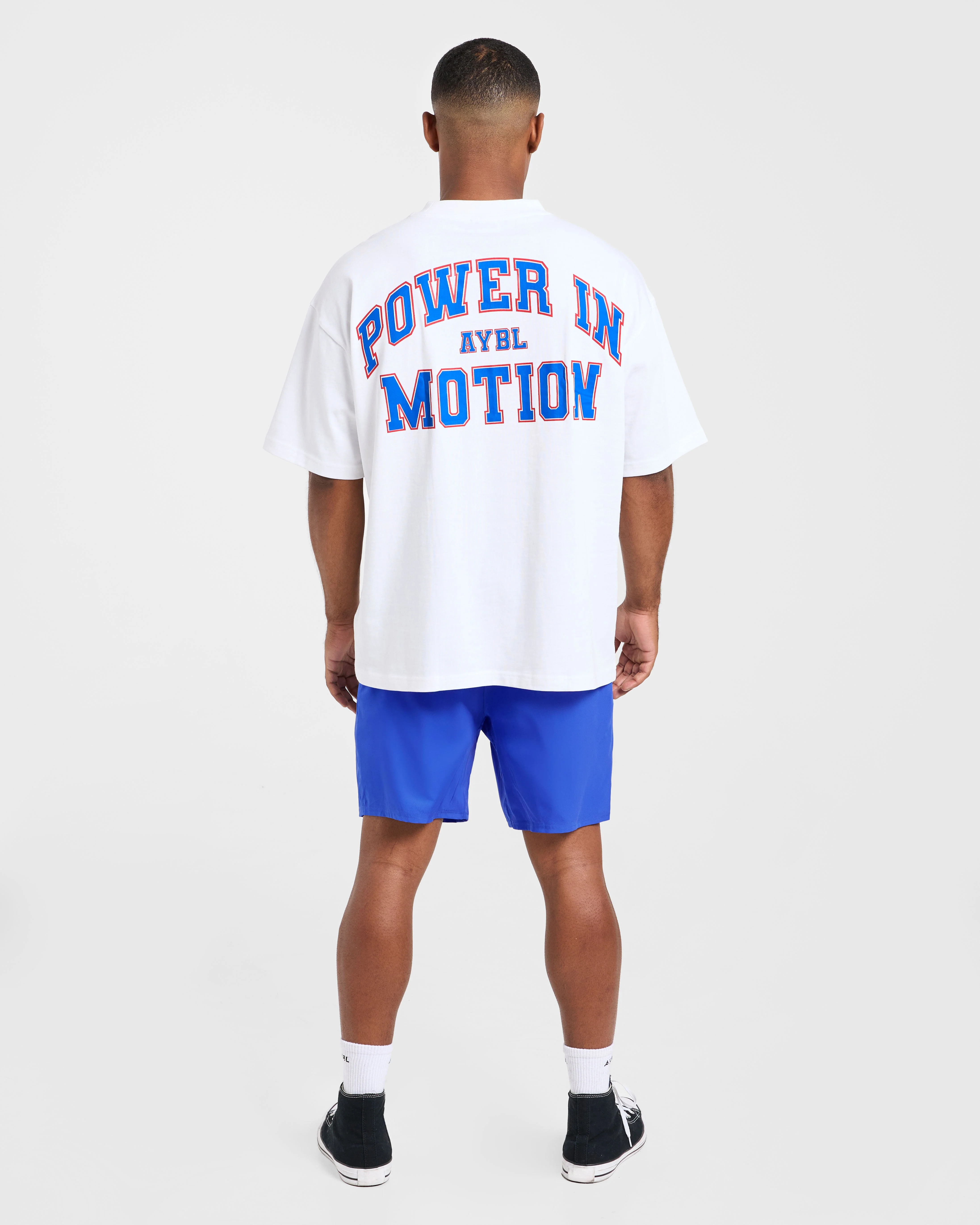 Power In Motion Oversized T Shirt - White - Image 4