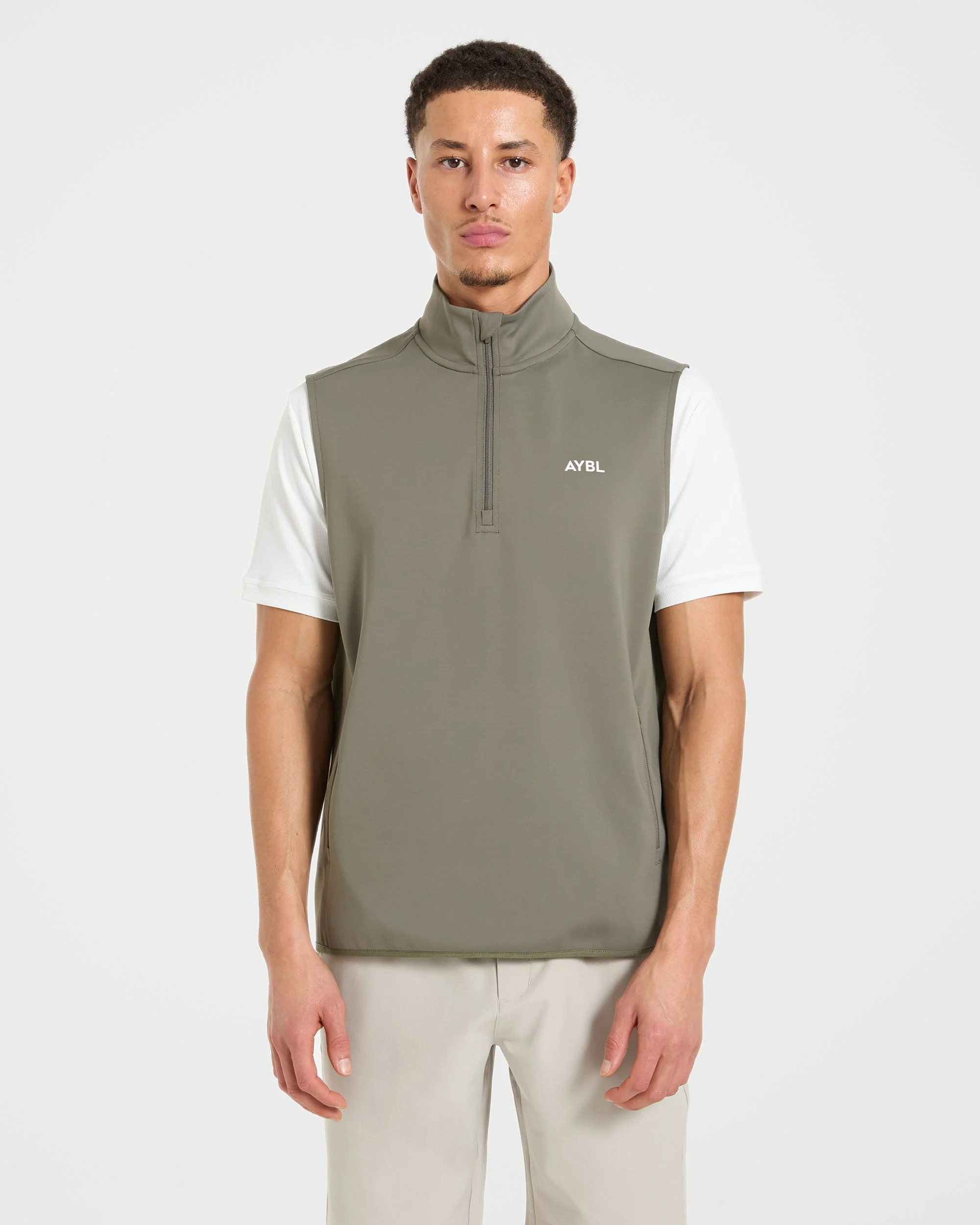 Precision 1/4 Zip Vest - Deep Sage